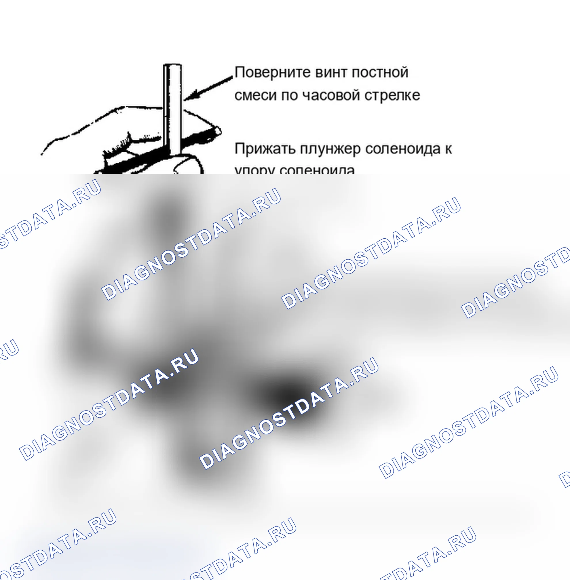 Рис. 34: Управляющий соленоид регулировочной смеси. Chevrolet Cab & Chassis C20 