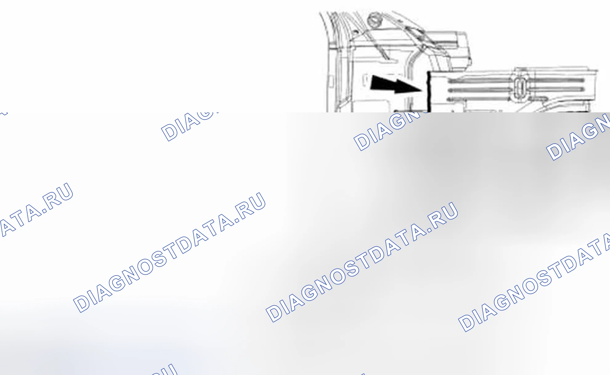 Рис. 51: Армирование стойки A / внутреннего крыла. Ford Mustang V рестайлинг