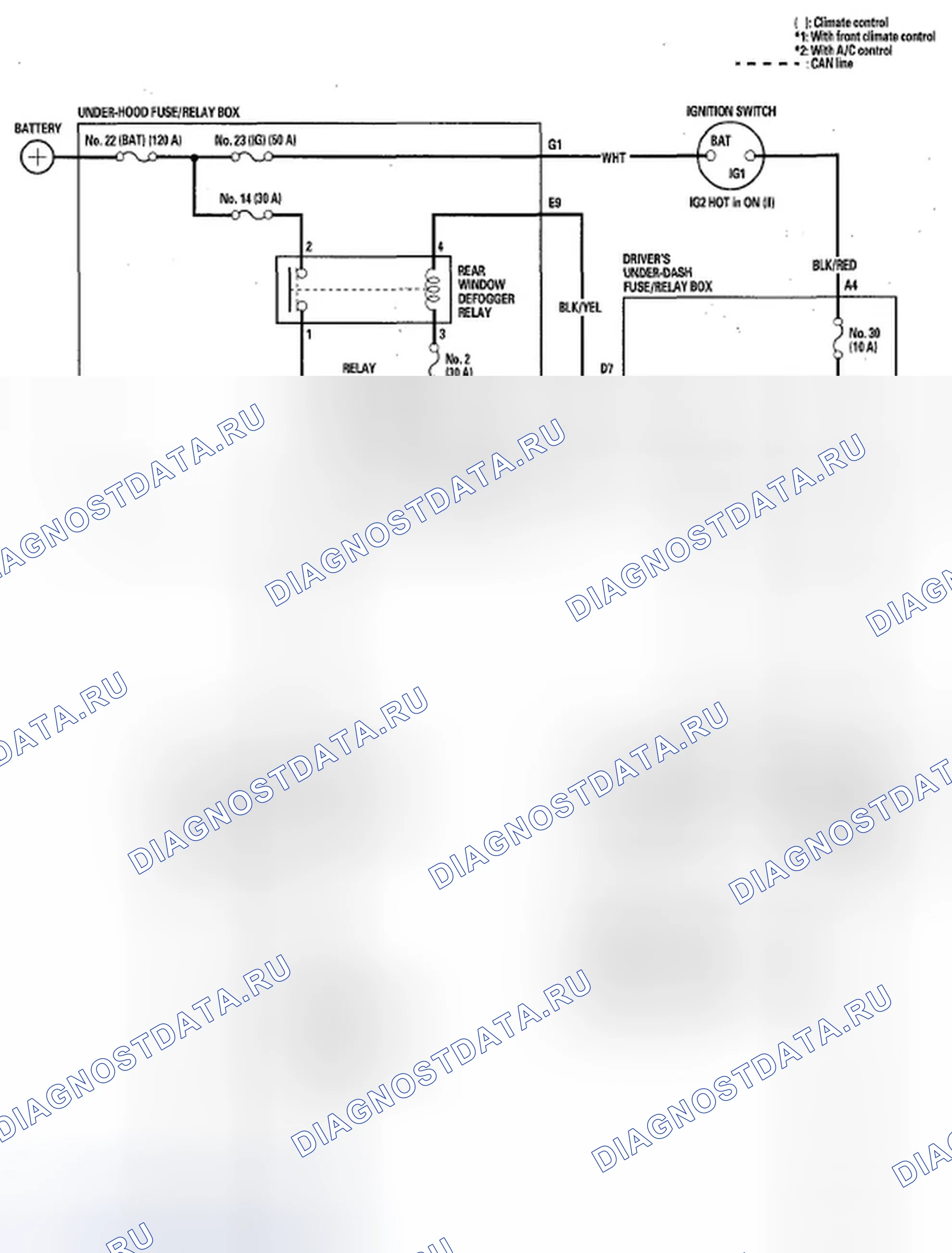 Рис. 2: Принципиальная схема. Honda Odyssey IV