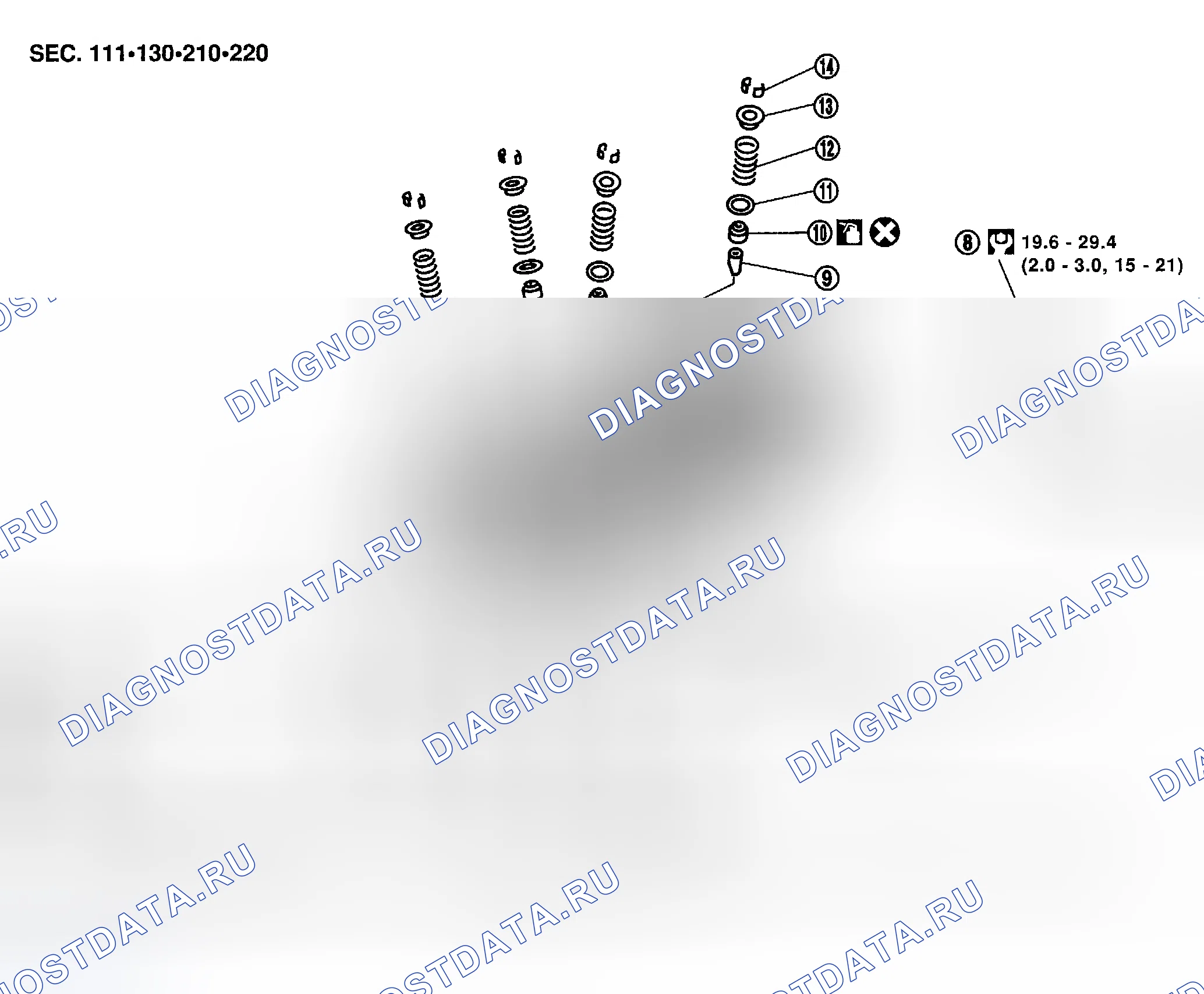 Рис. 405: Разборка и сборка. Nissan Sentra B15