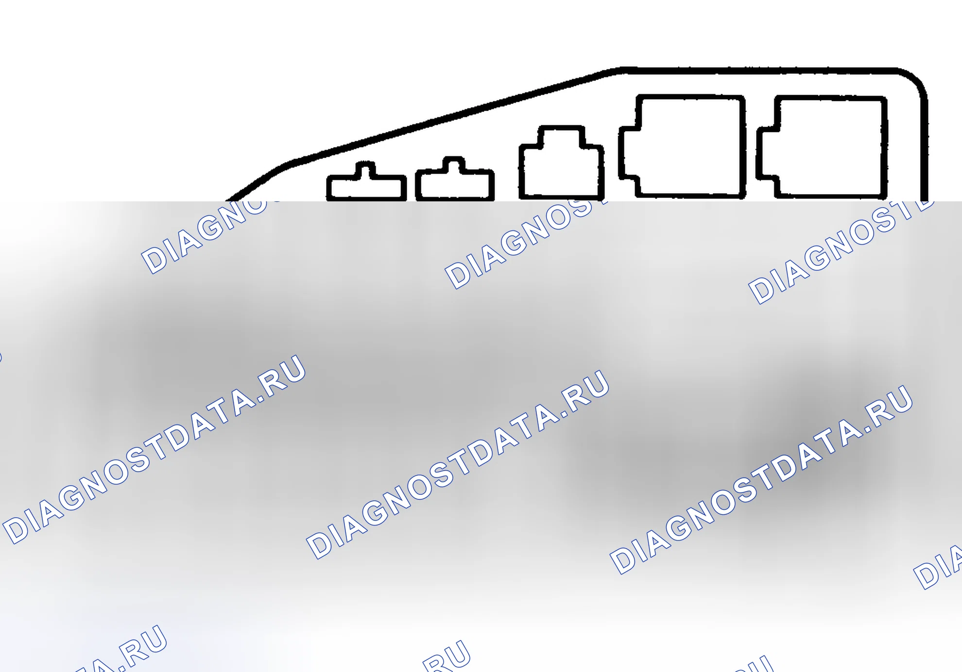 Рис. 2: ИДЕНТИФИКАЦИЯ ПАНЕЛИ ПРЕДОХРАНИТЕЛЕЙ ПОД КАПОТОМ. Isuzu Impulse II