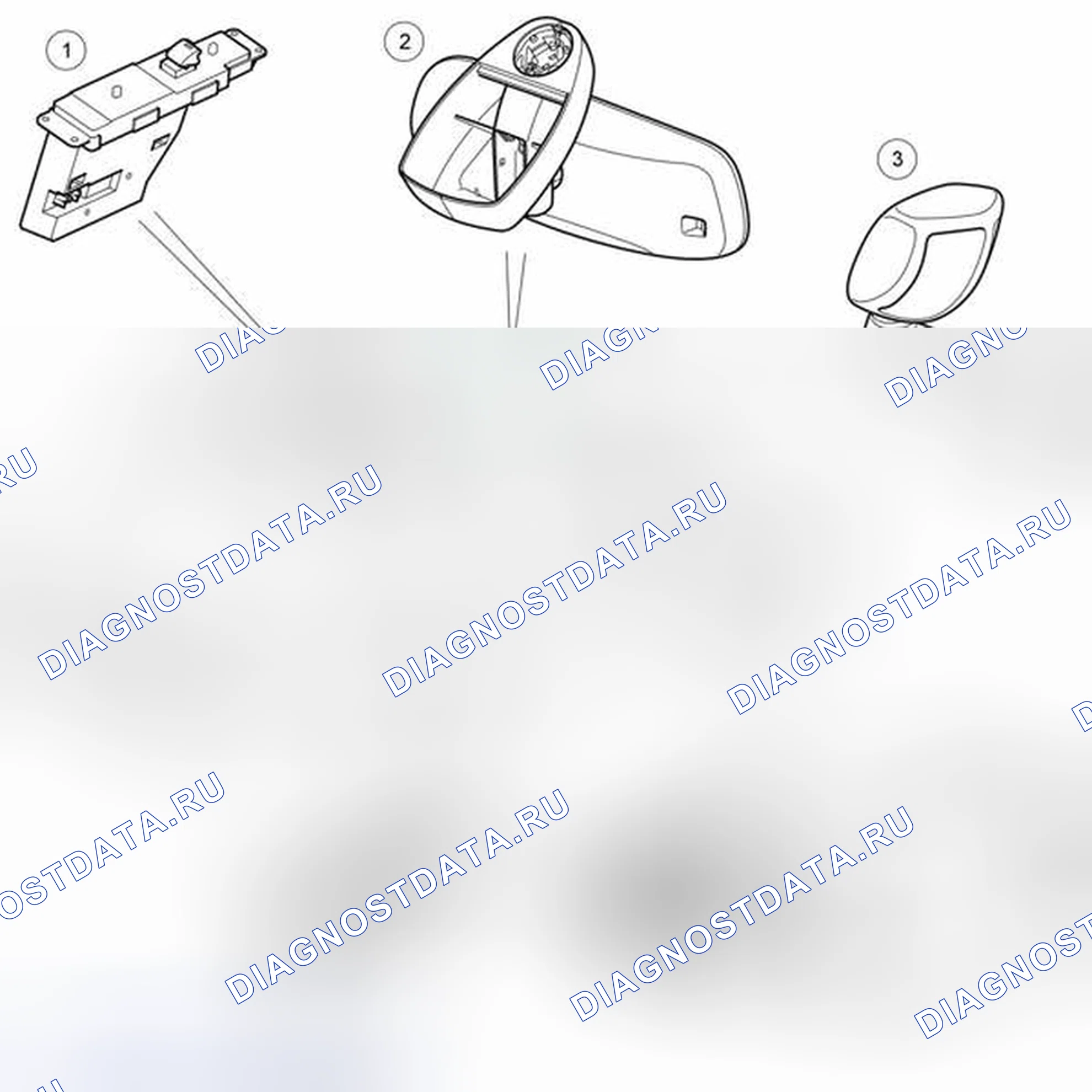 Рис. 1: РАСПОЛОЖЕНИЕ КОМПОНЕНТОВ. Land Rover Range Rover L322