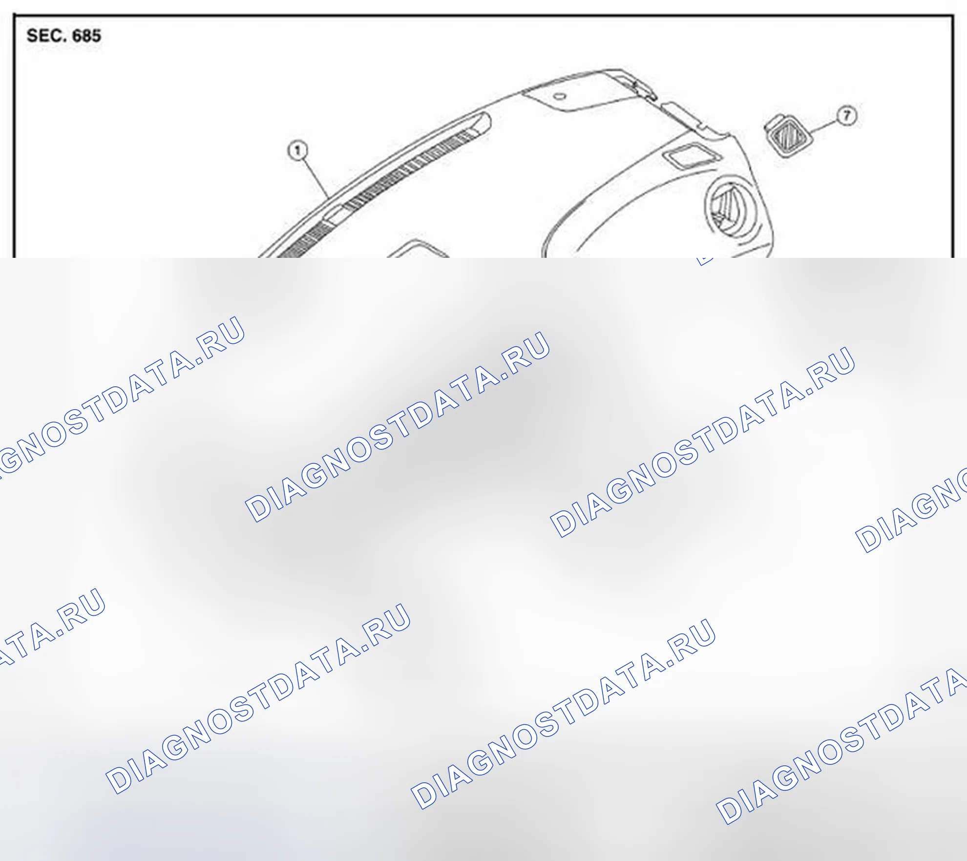 Рис. 308: ПЕРЕДНИЕ РЕШЕТКИ. Infiniti QX60 I