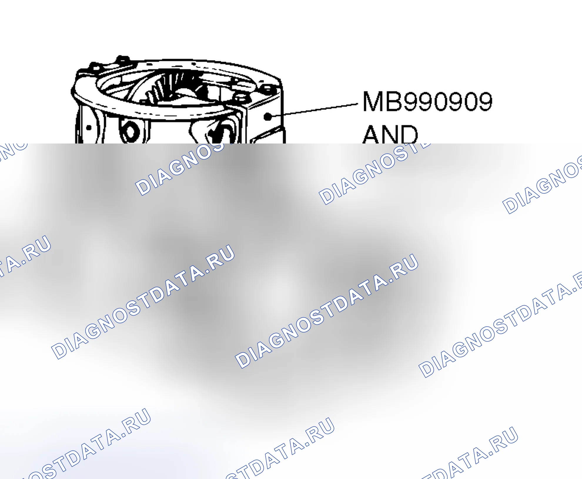 Рис. 141: < < A > > ПРОВЕРКА ПЕРЕД РАЗБОРКОЙ. Mitsubishi Endeavor I