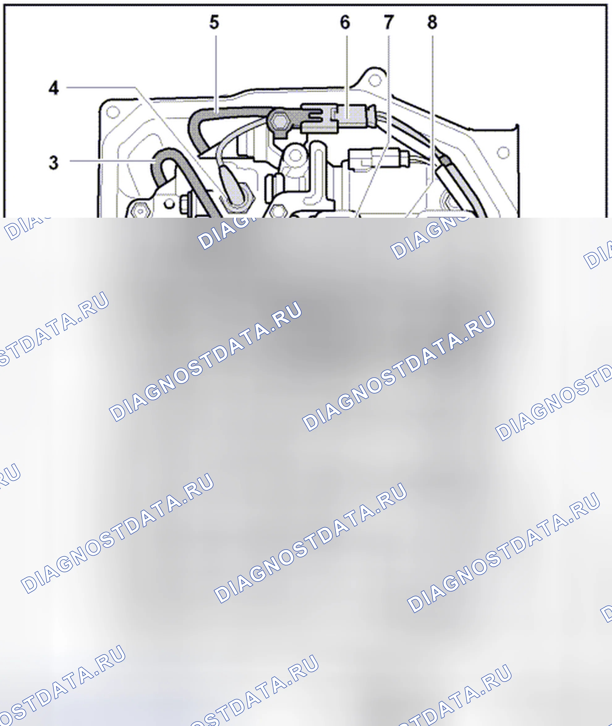 Рис. 212: ОБОЗНАЧЕНИЕ ДАТЧИКА. Volkswagen Jetta V