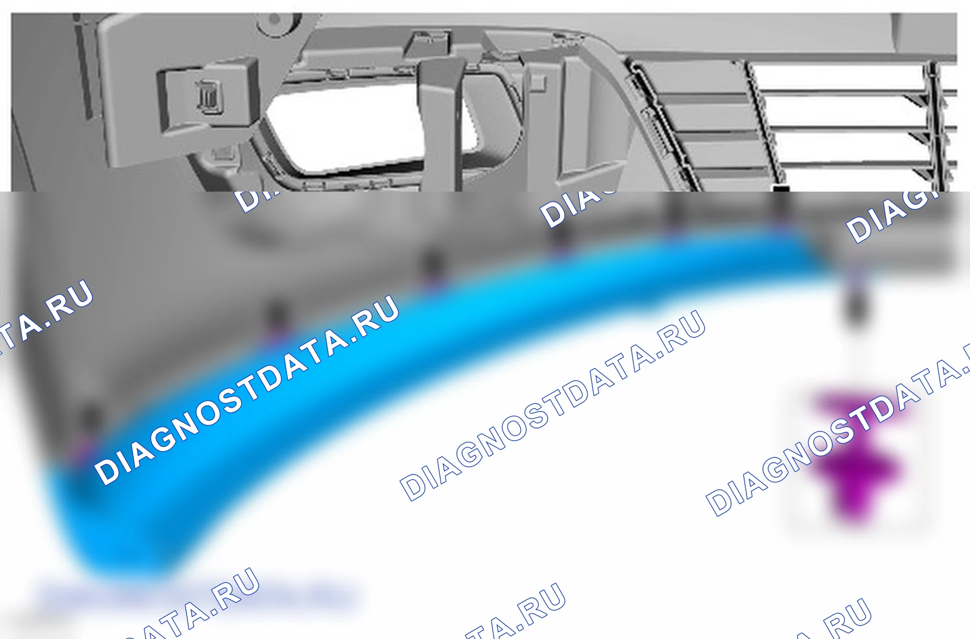 Разборка и сборка кожуха переднего бампера. Ford Grand C-MAX II рестайлинг