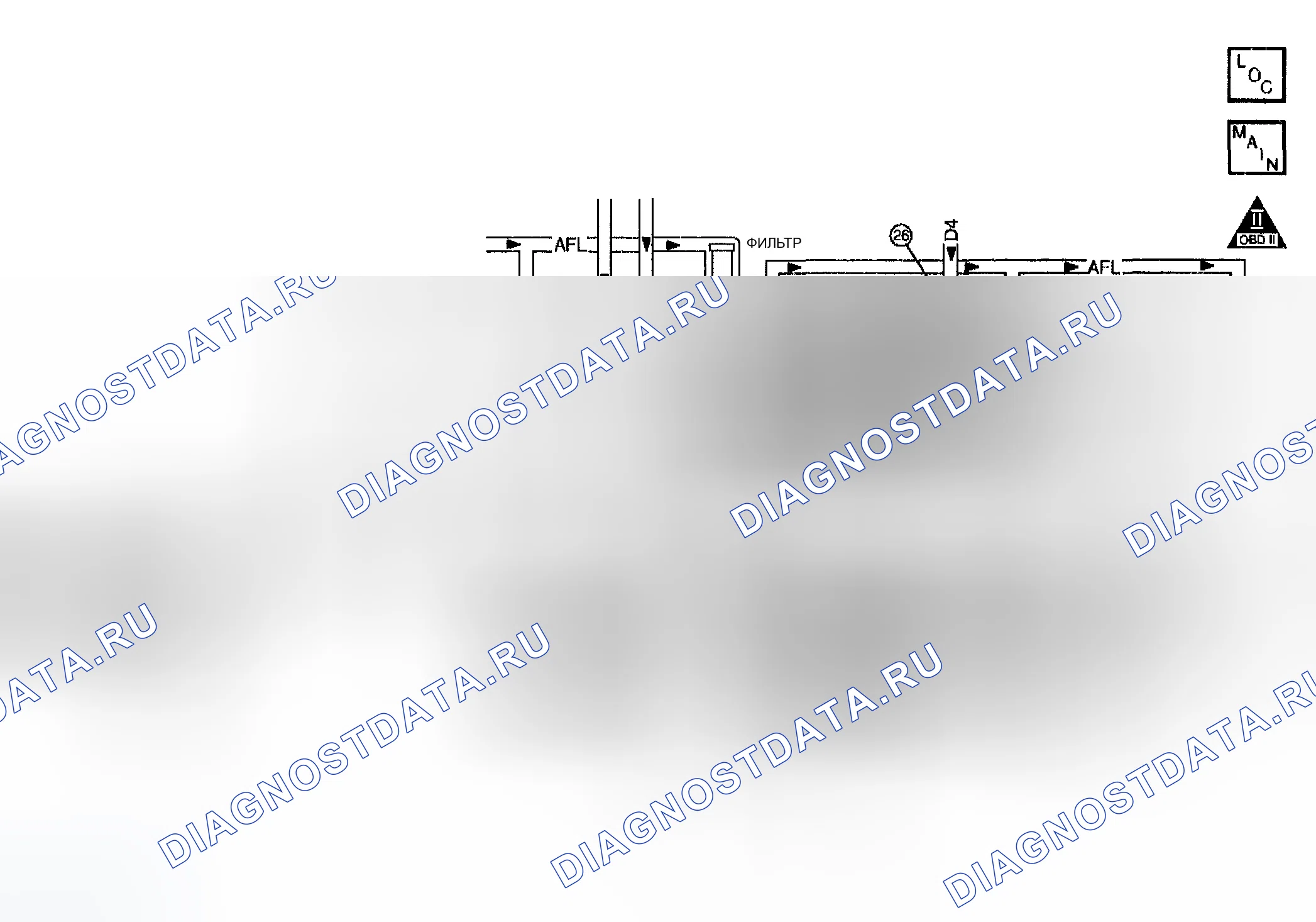 Рис. 340: расшифровка кода ошибки P0757 (4.2L): 2-3 Электромагнитный клапан переключения передач (SS) Производительность - нет третьей или четвертой передачи. Chevrolet TrailBlazer I