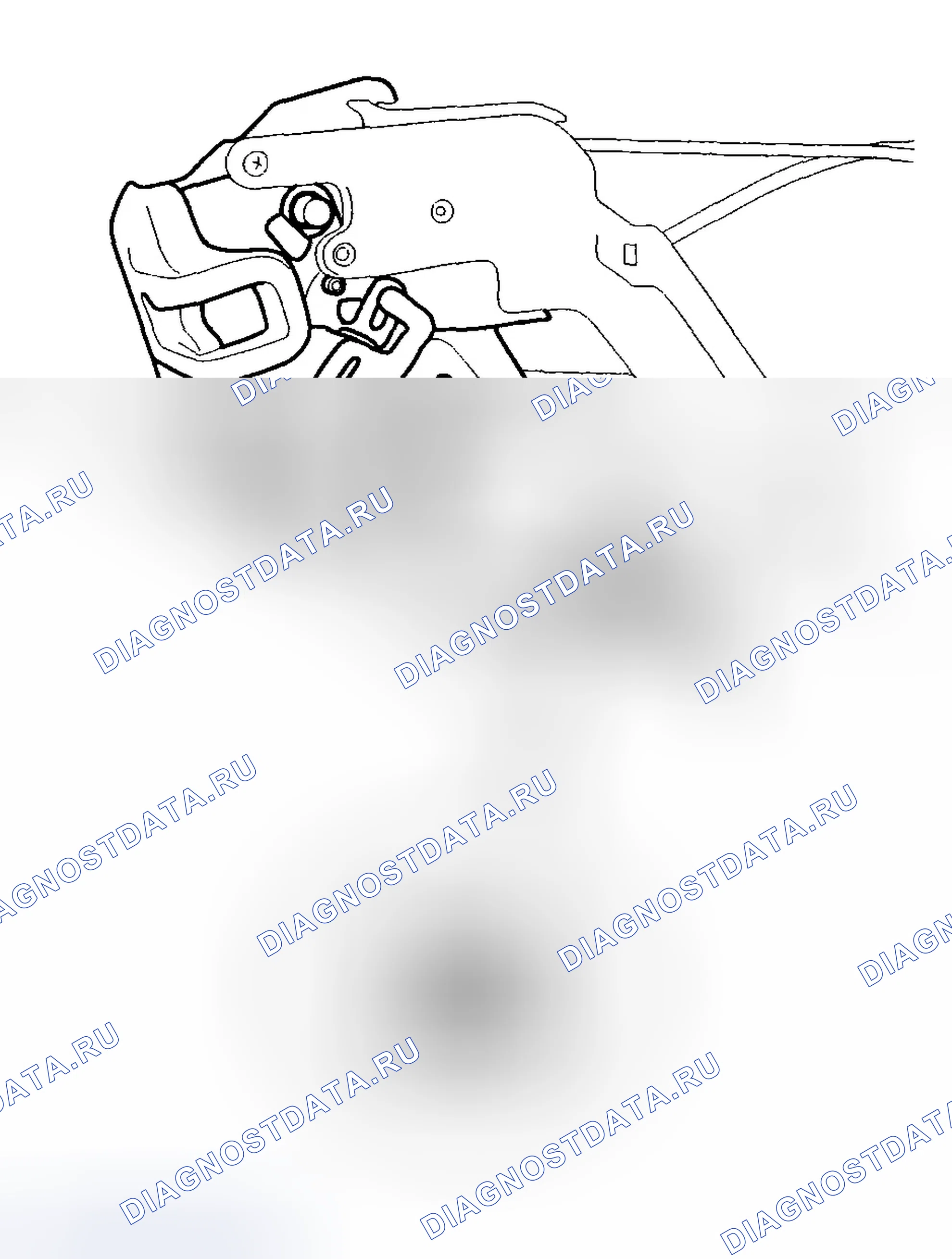 Рис. 132: ПРОВЕРКА ПЕРЕКЛЮЧАТЕЛЯ БЛОКИРОВКИ ЗАДНЕЙ ДВЕРИ. Hyundai Tucson I