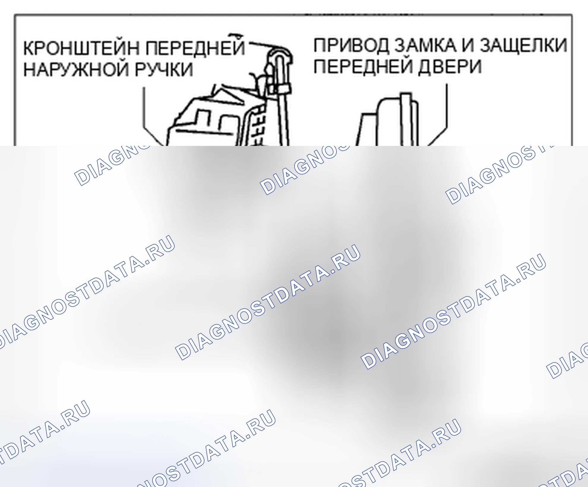 Рис. 46: Примечание по установке кронштейна передней внешней ручки. Mazda CX-5 I