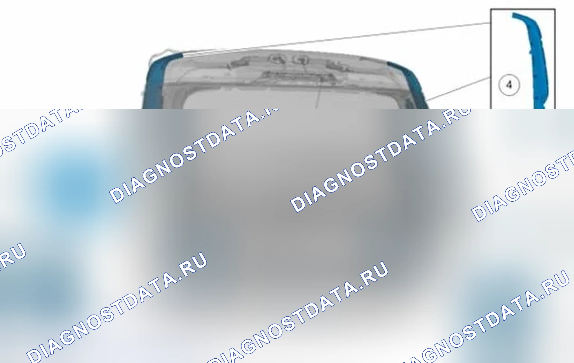 Рис. 1: Затворы кузова - расположение компонентов. Ford C-MAX II