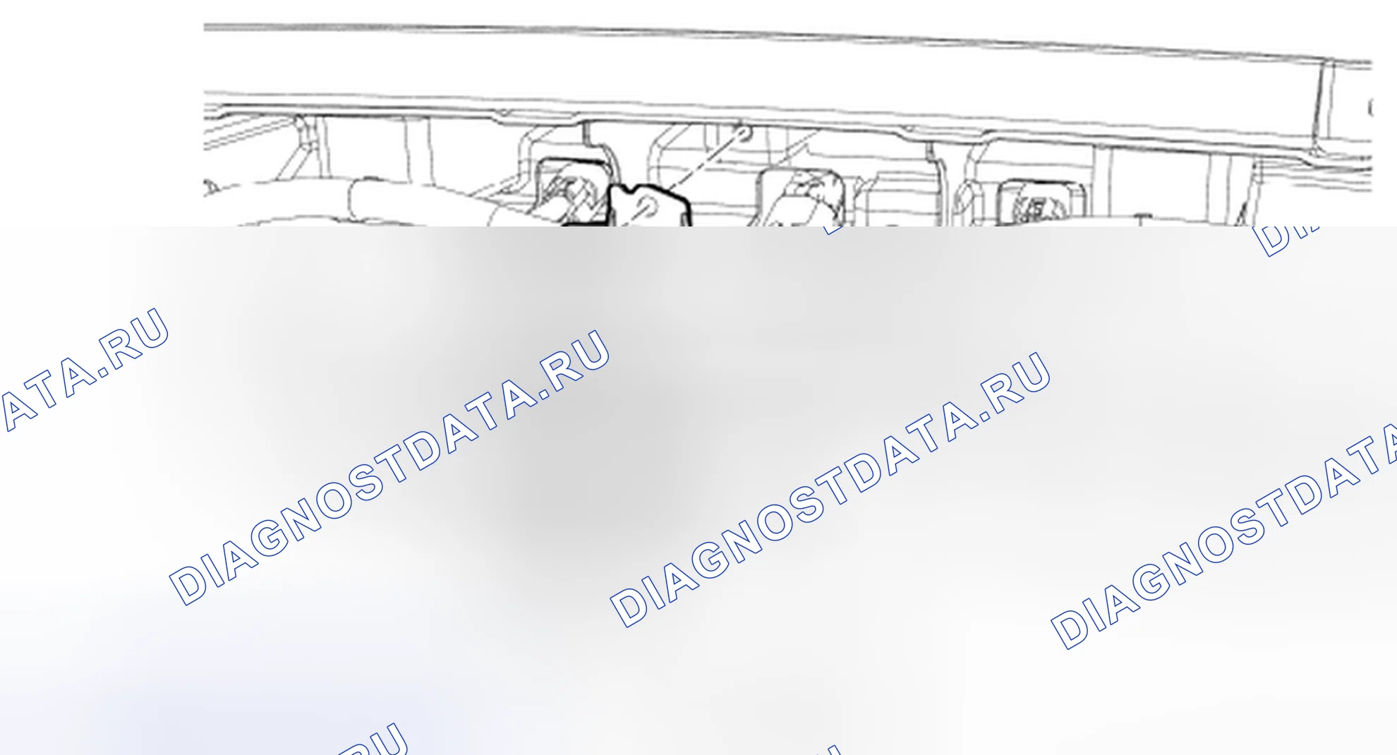 Рис. 62: Антенна интеллектуального доступа (Ia) - дверь багажника. Hyundai Kona I рестайлинг