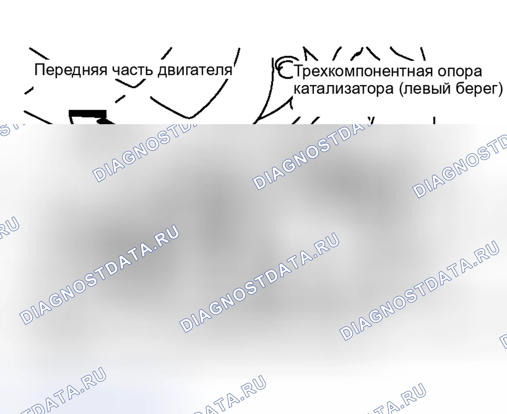 Рис. 241: Трехходовые опоры для катализаторов. Honda Integra I
