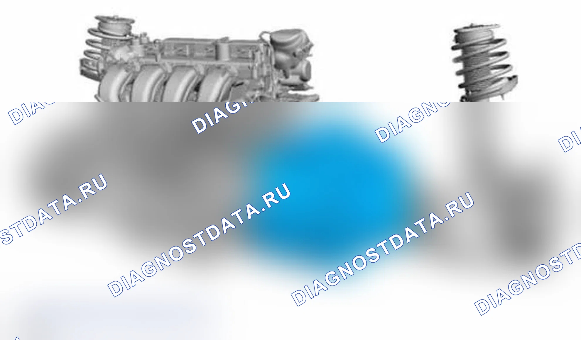 Рис. 69: Описание коробки передач - расположение компонентов. Ford Focus III