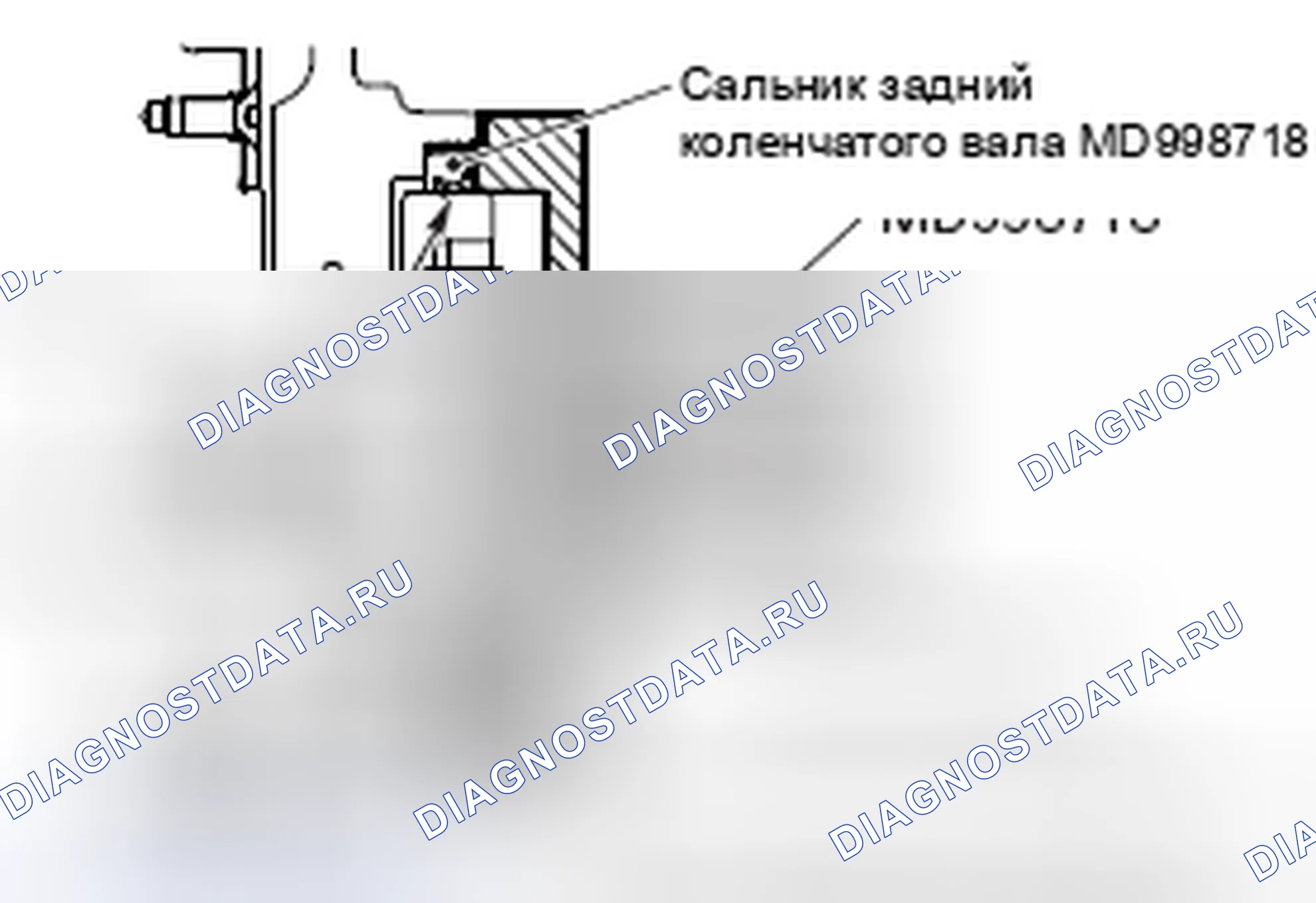 Рис. 159: >> A <<МОНТАЖ ЗАДНЕГО САЛЬНИКА КОЛЕНЧАТОГО ВАЛА. Mazda MX-5 NB