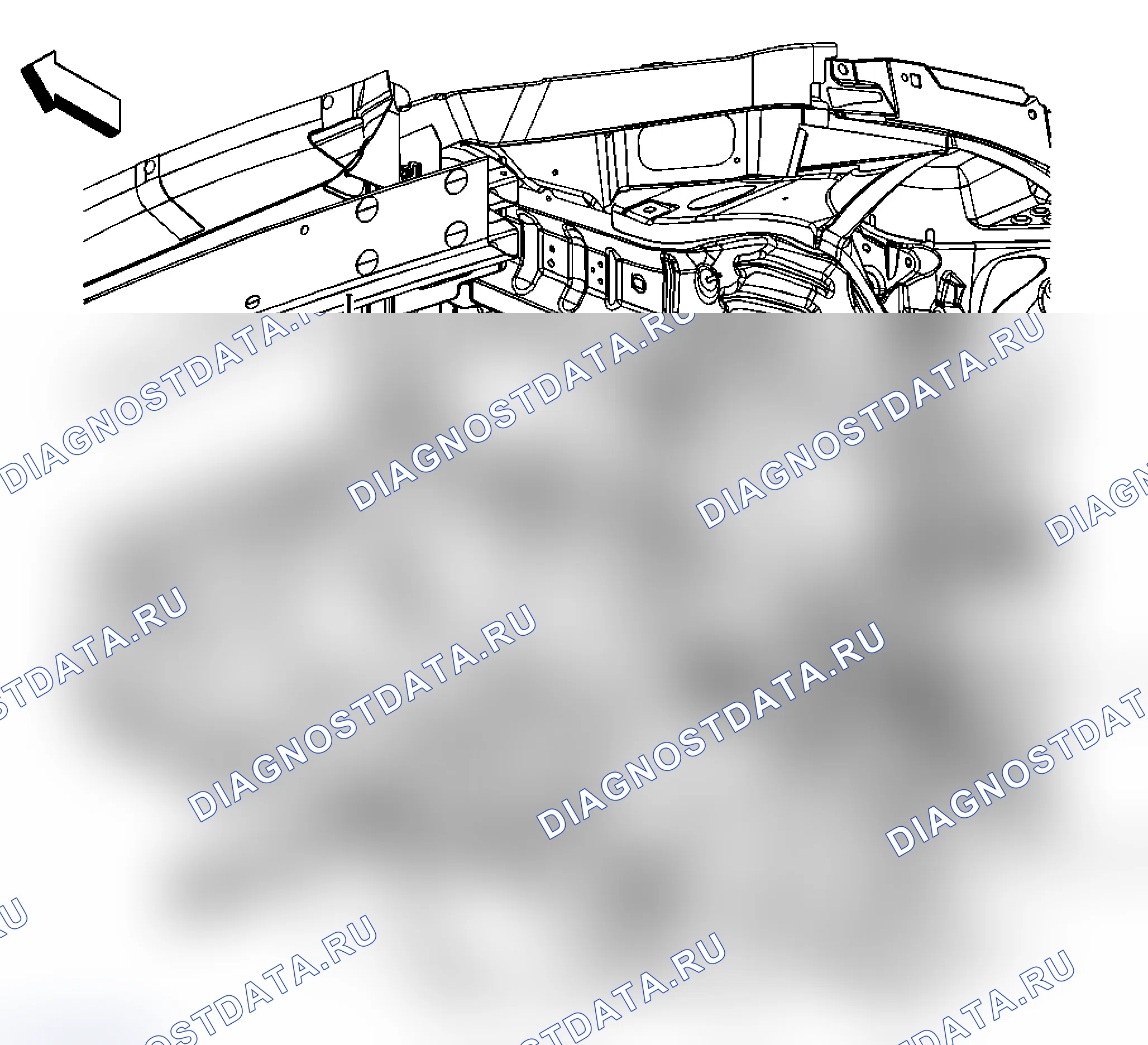 Рис. 1: Замена брызгозащитного экрана двигателя - левая сторона. Pontiac G6 I final