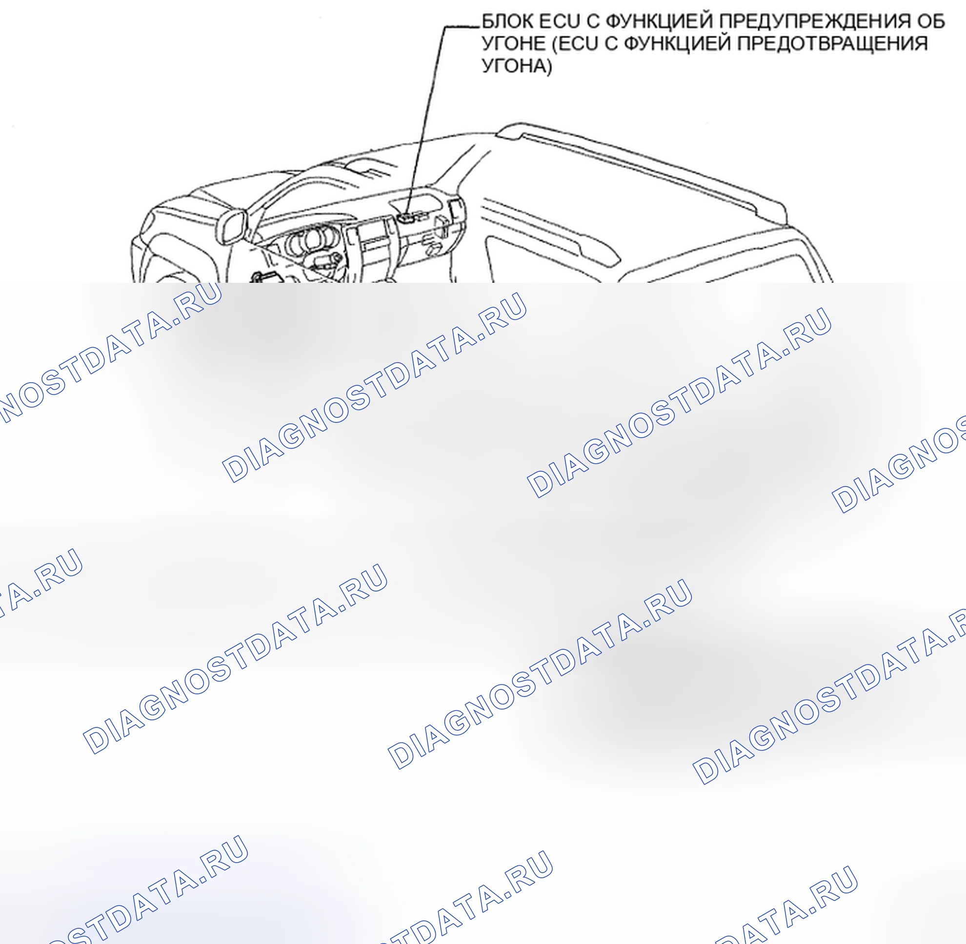 Рис. 48: РАСПОЛОЖЕНИЕ ДЕТАЛЕЙ. Toyota 4Runner IV рестайлинг