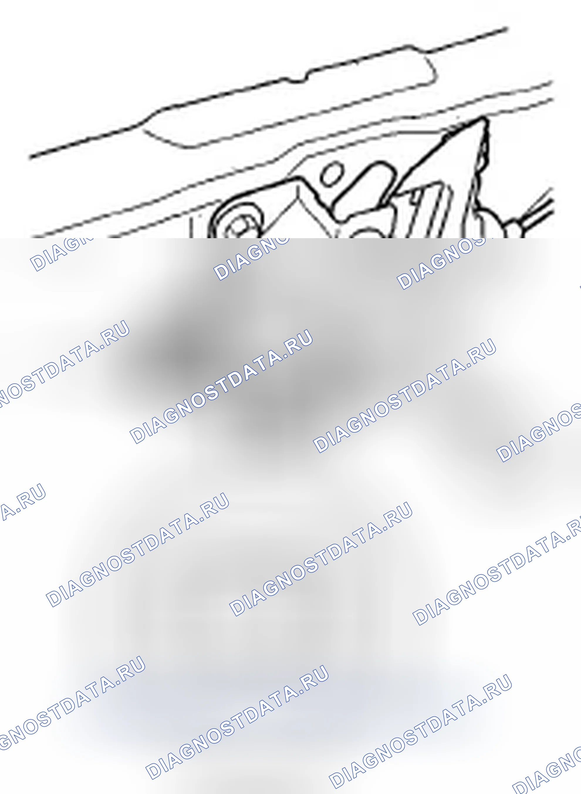 Рис. 131: Испытание выключателя защитного колпака. Honda Civic VIII рестайлинг