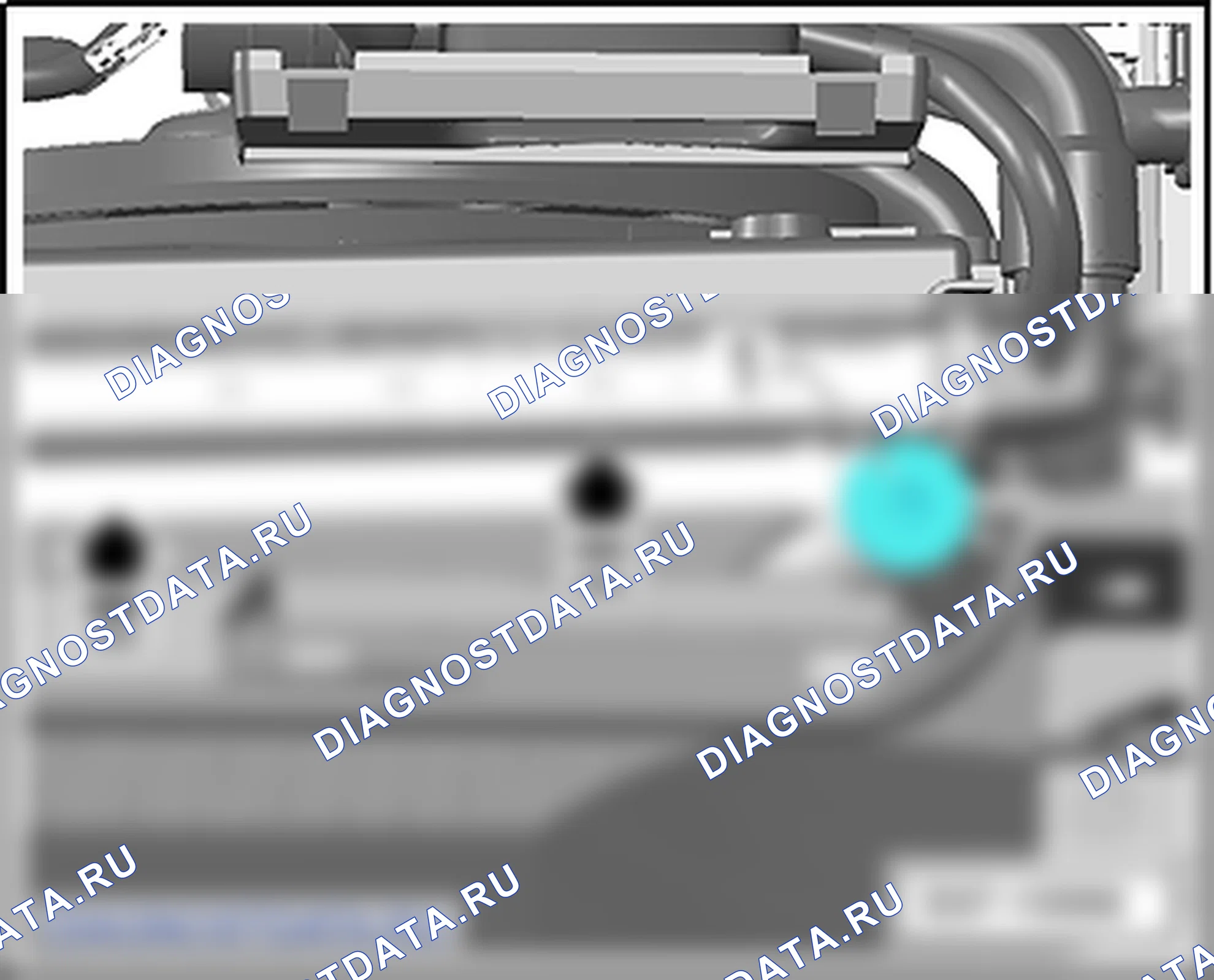 Компоненты кондиционера - климат-контроль (Climatronic) в моторном отсеке. SEAT Ibiza IV
