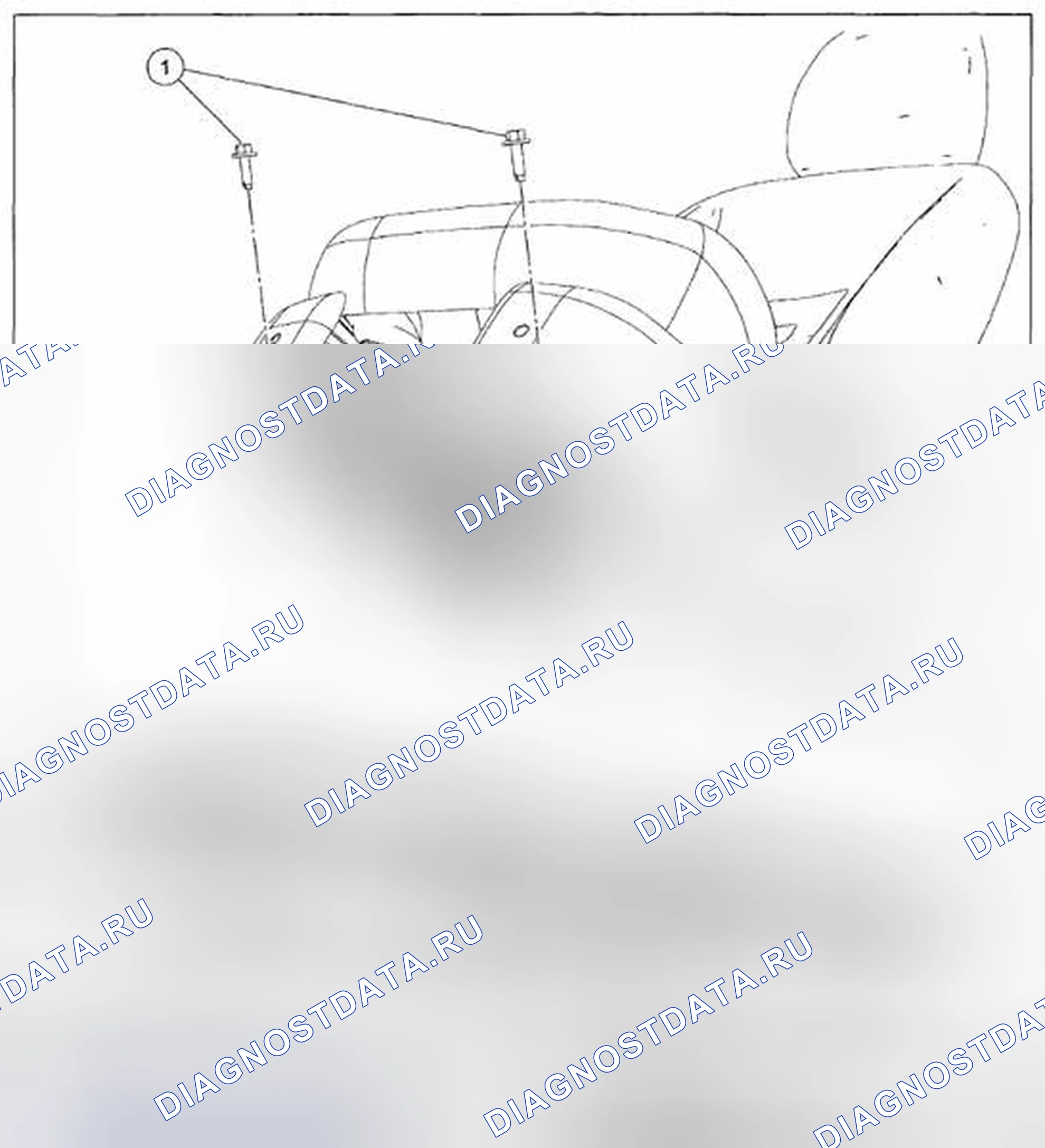 Рис. 2: СНЯТИЕ / УСТАНОВКА ПЕРЕДНЕГО СИДЕНЬЯ. Mazda Tribute II