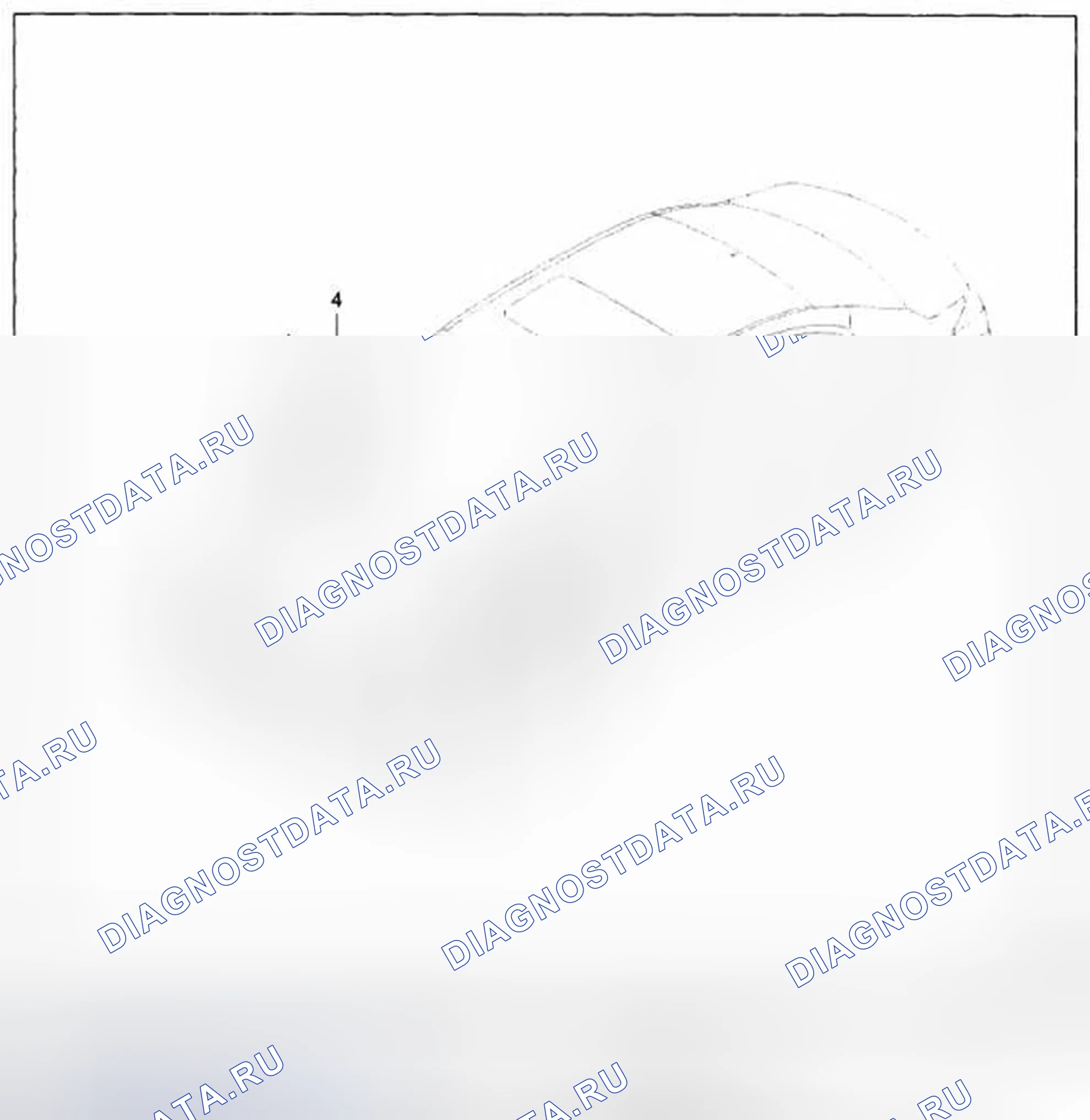 Рис. 1: Расположение компонентов. Hyundai Genesis I