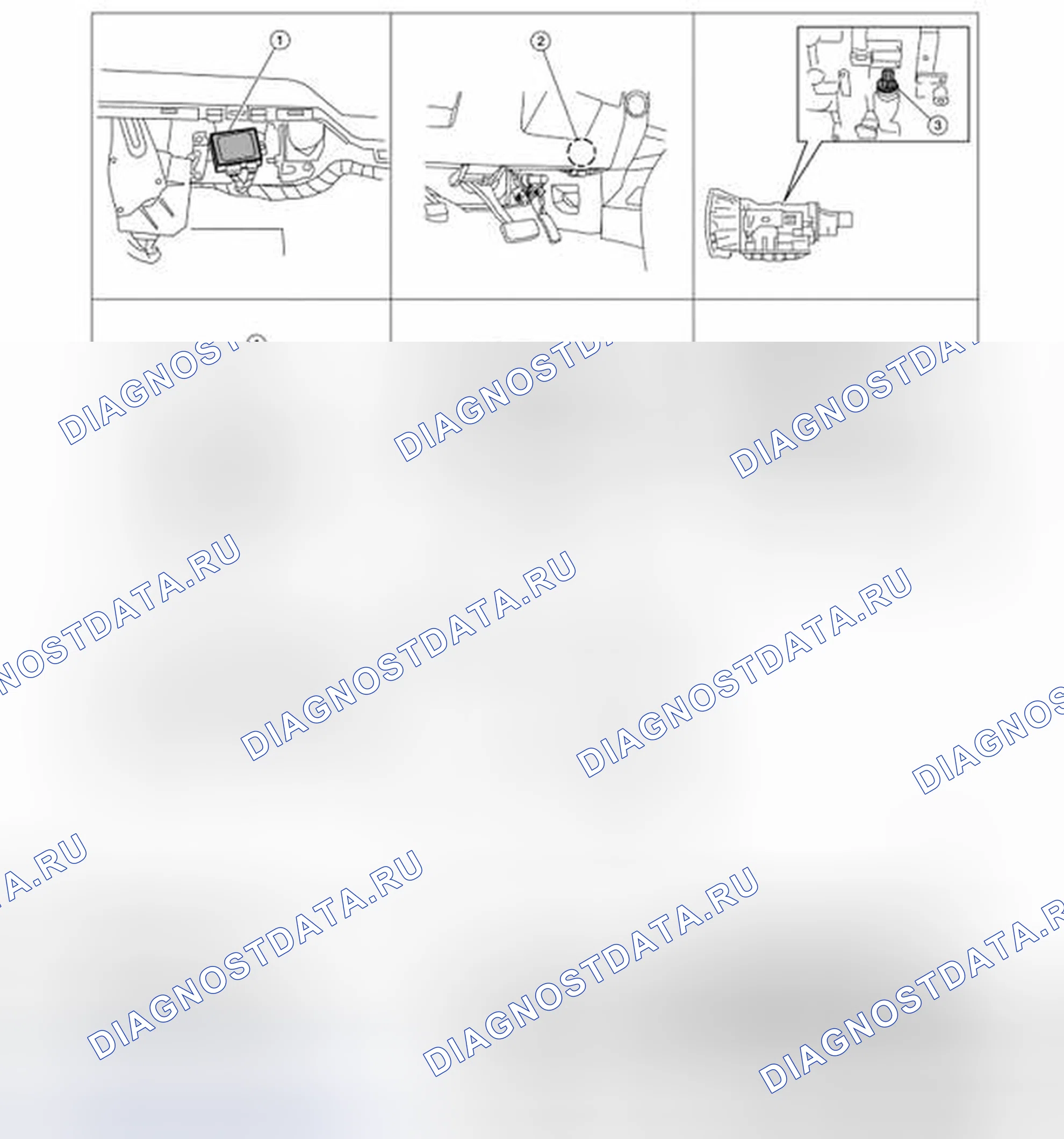 Рис. 127: Расположение компонентов. Honda N-VAN I