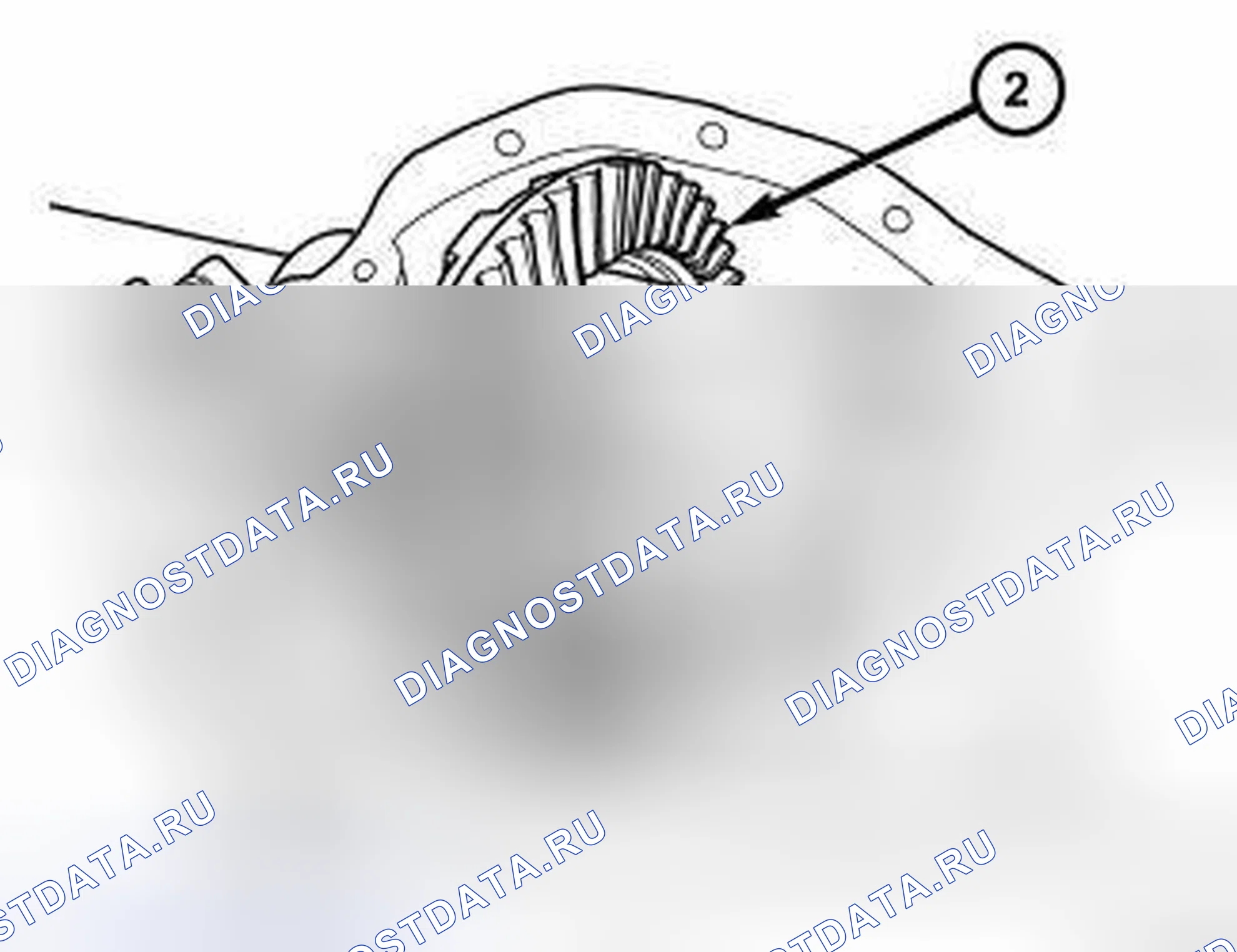 Рис. 136: ЛЮФТ ШЕСТЕРНИ. Jeep Liberty II