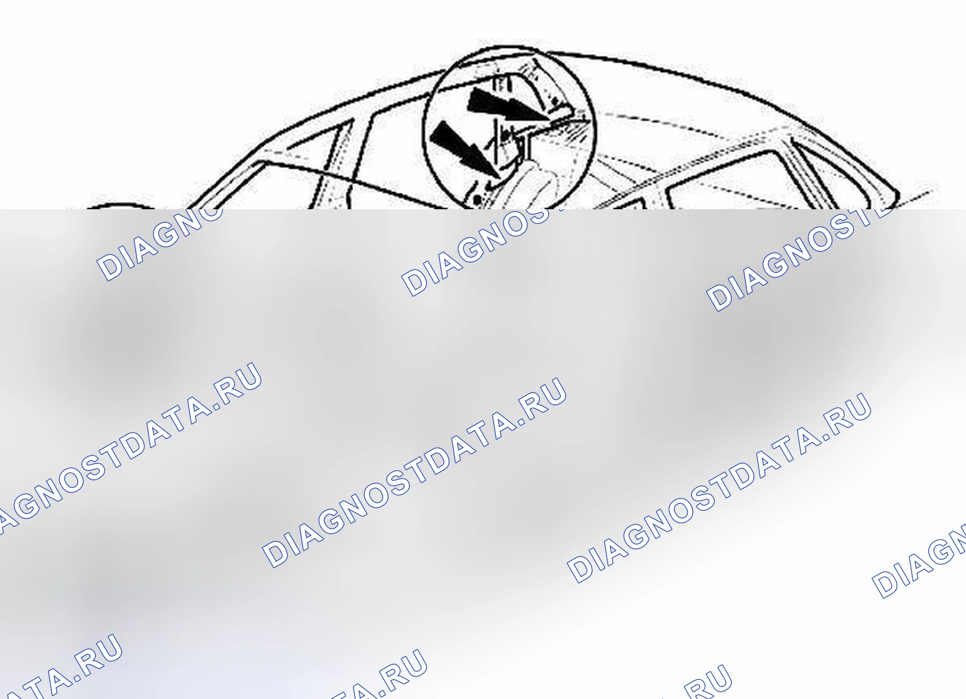 Рис. 106: Точки впрыска пены. Jaguar XJ II
