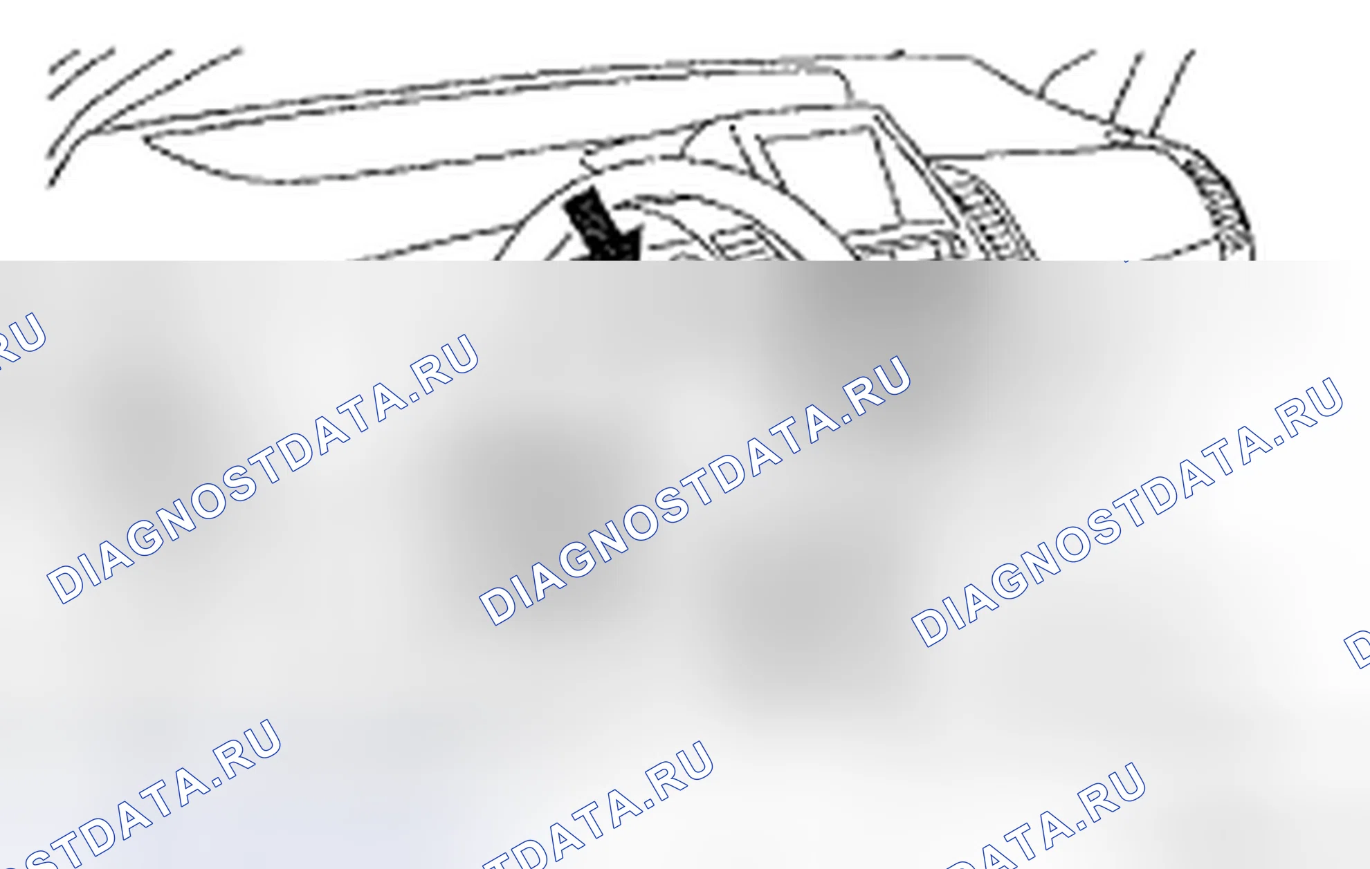 Рис. 153: Установочный зазор между рулевой накладкой и рулевым колесом. Toyota Prius II рестайлинг