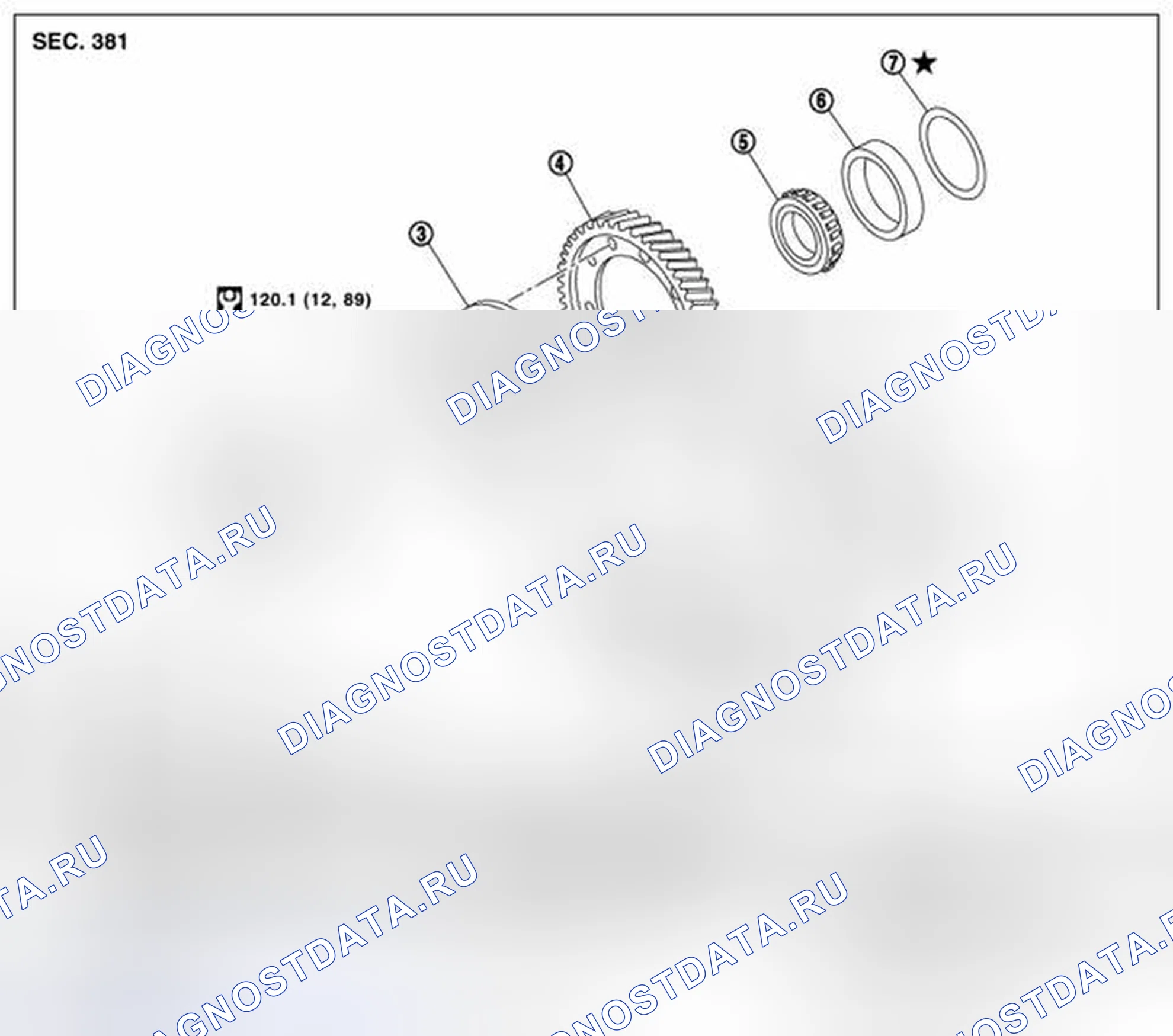 Рис. 28: Компоненты бортового привода. Nissan X-Trail I