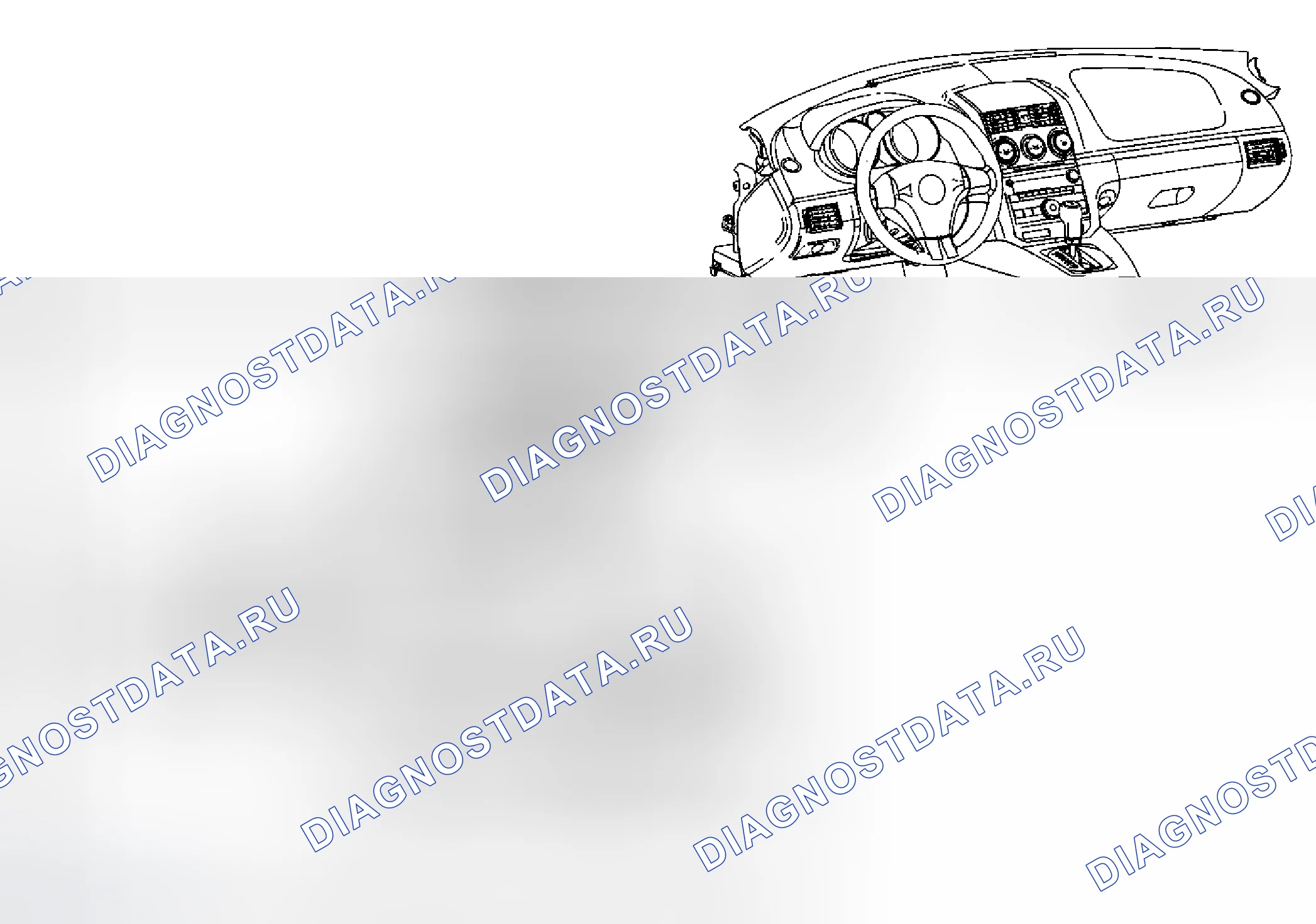 Рис. 13: Замена привода температуры воздуха - левая сторона. Kia Rio II