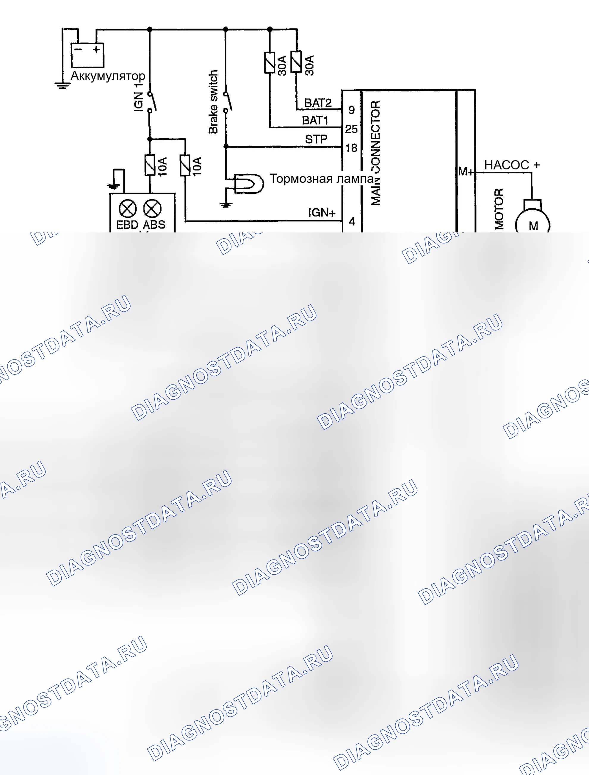 Рис. 44: ПРИНЦИПИАЛЬНАЯ СХЕМА. Hyundai Accent II