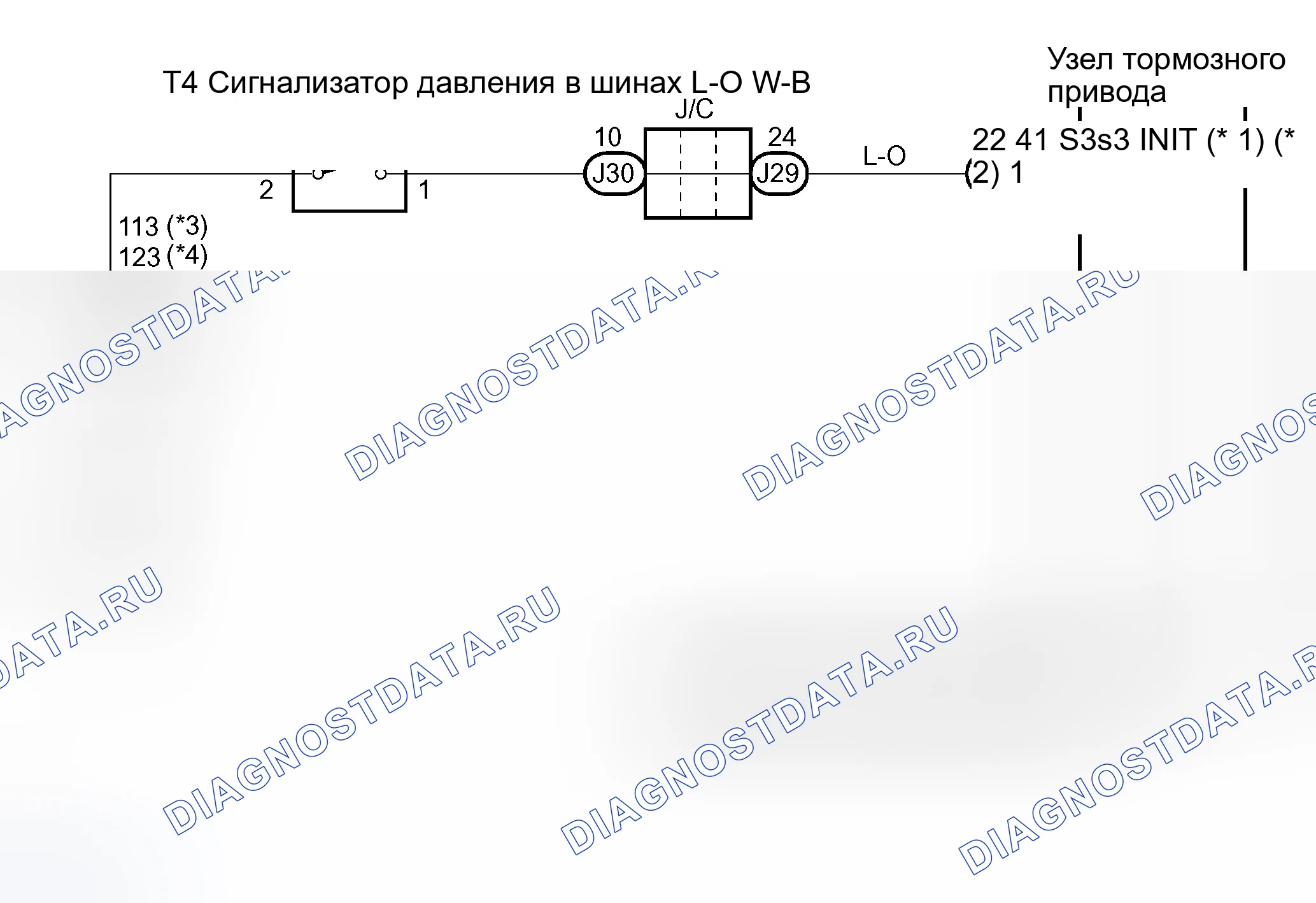 Рис. 44: электросхема. Toyota Sienna II