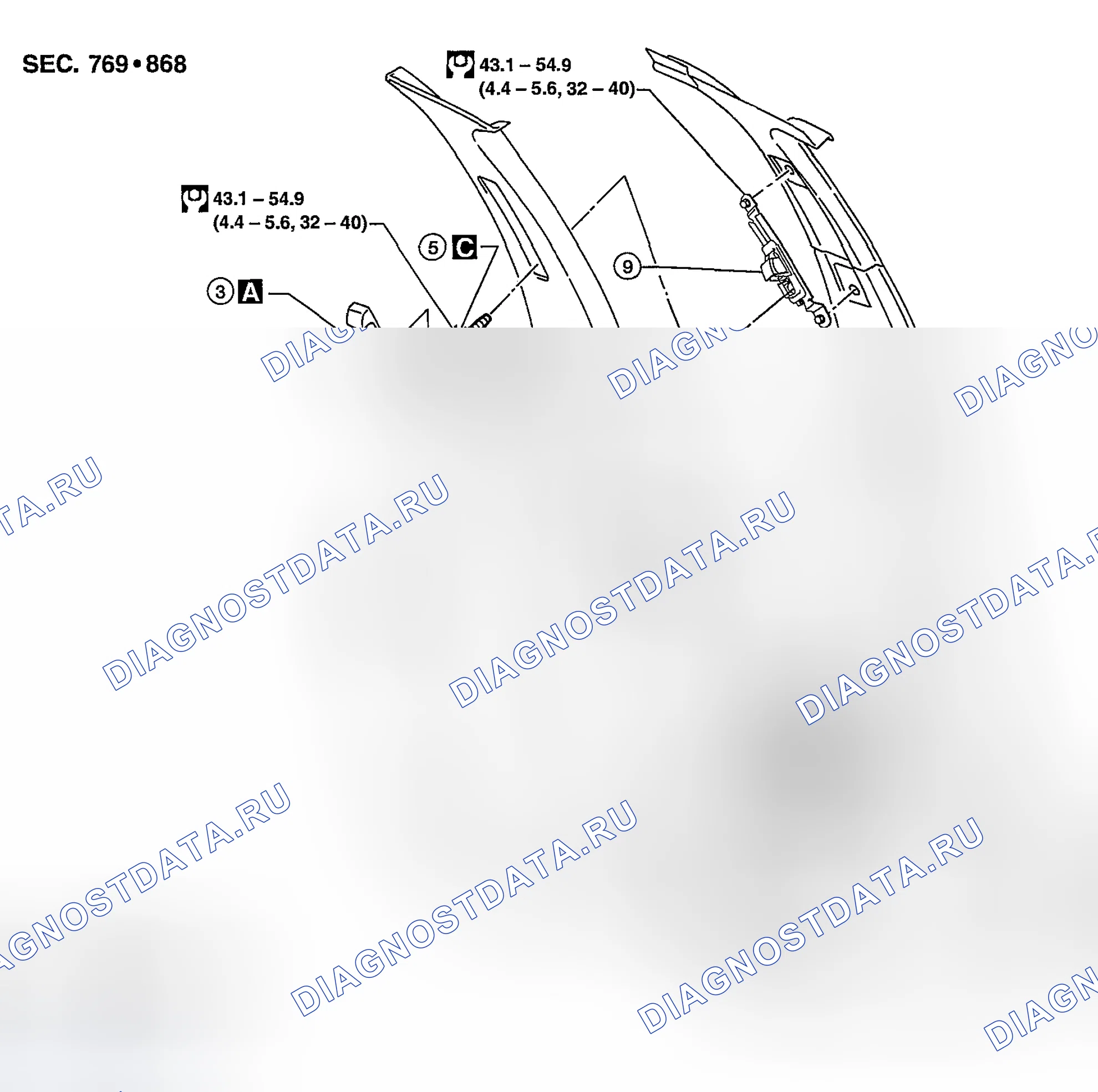 Рис. 3: Демонтаж и монтаж. Nissan Sentra B15