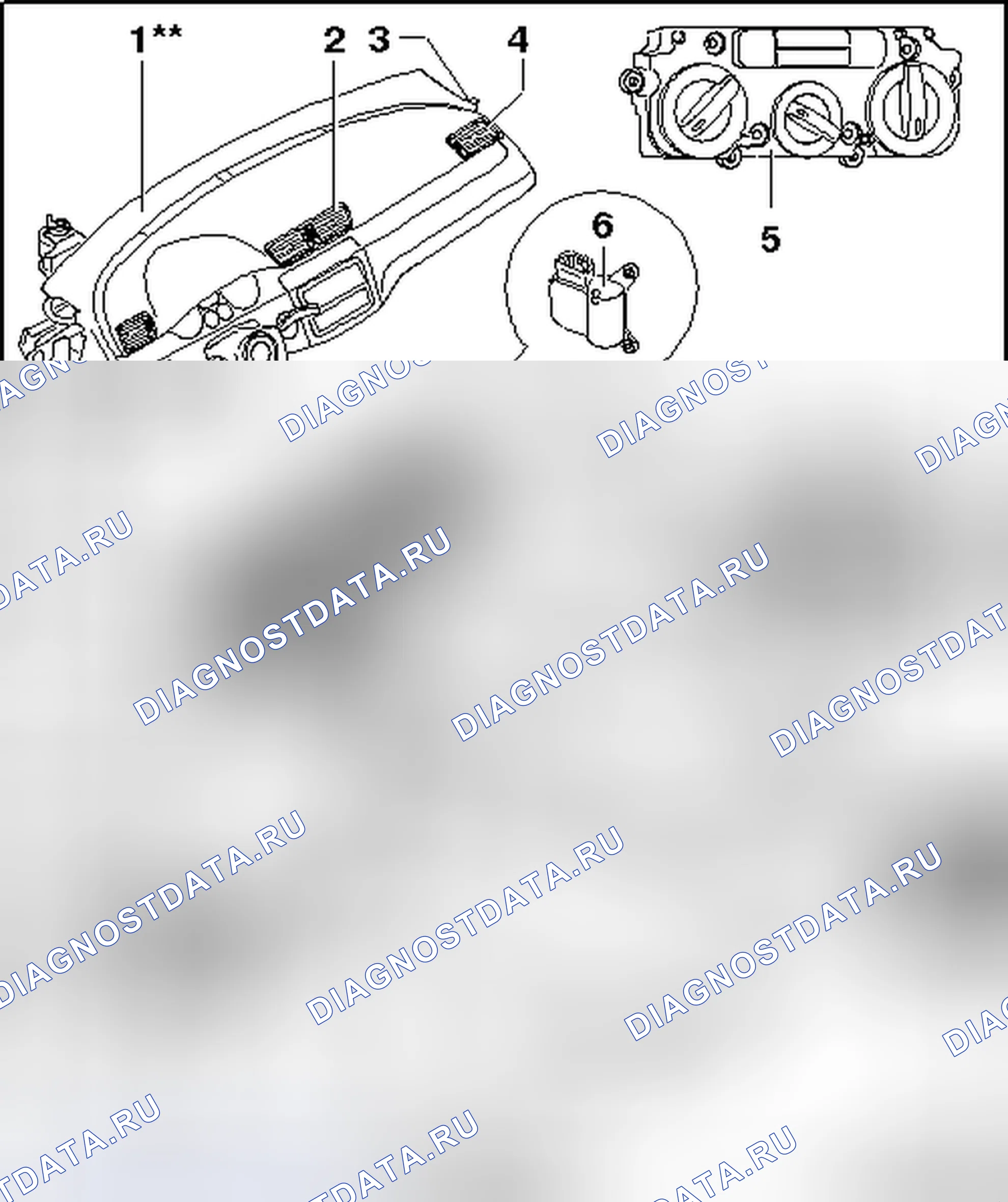 Рис. 1: ОБЗОР ОБОГРЕВА САЛОНА. Volkswagen Passat B6