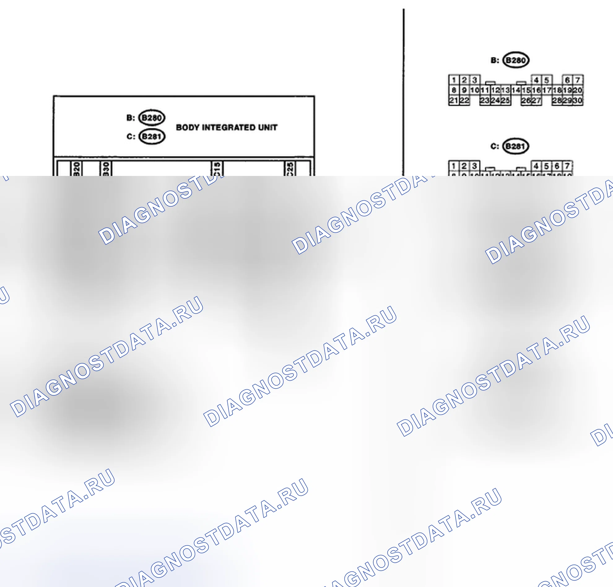 Рис. 136: электросхема. Subaru Legacy BL/BP рестайлинг