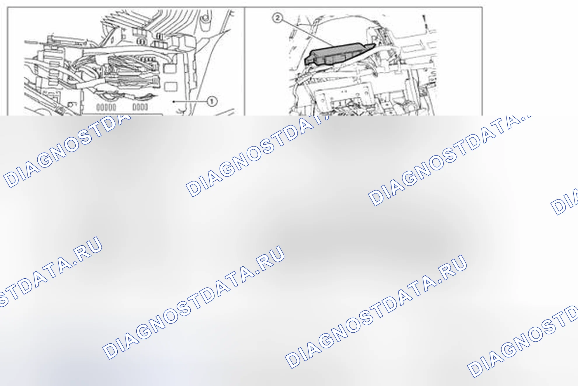 Рис. 221: Расположение компонентов. Nissan Altima L32 рестайлинг