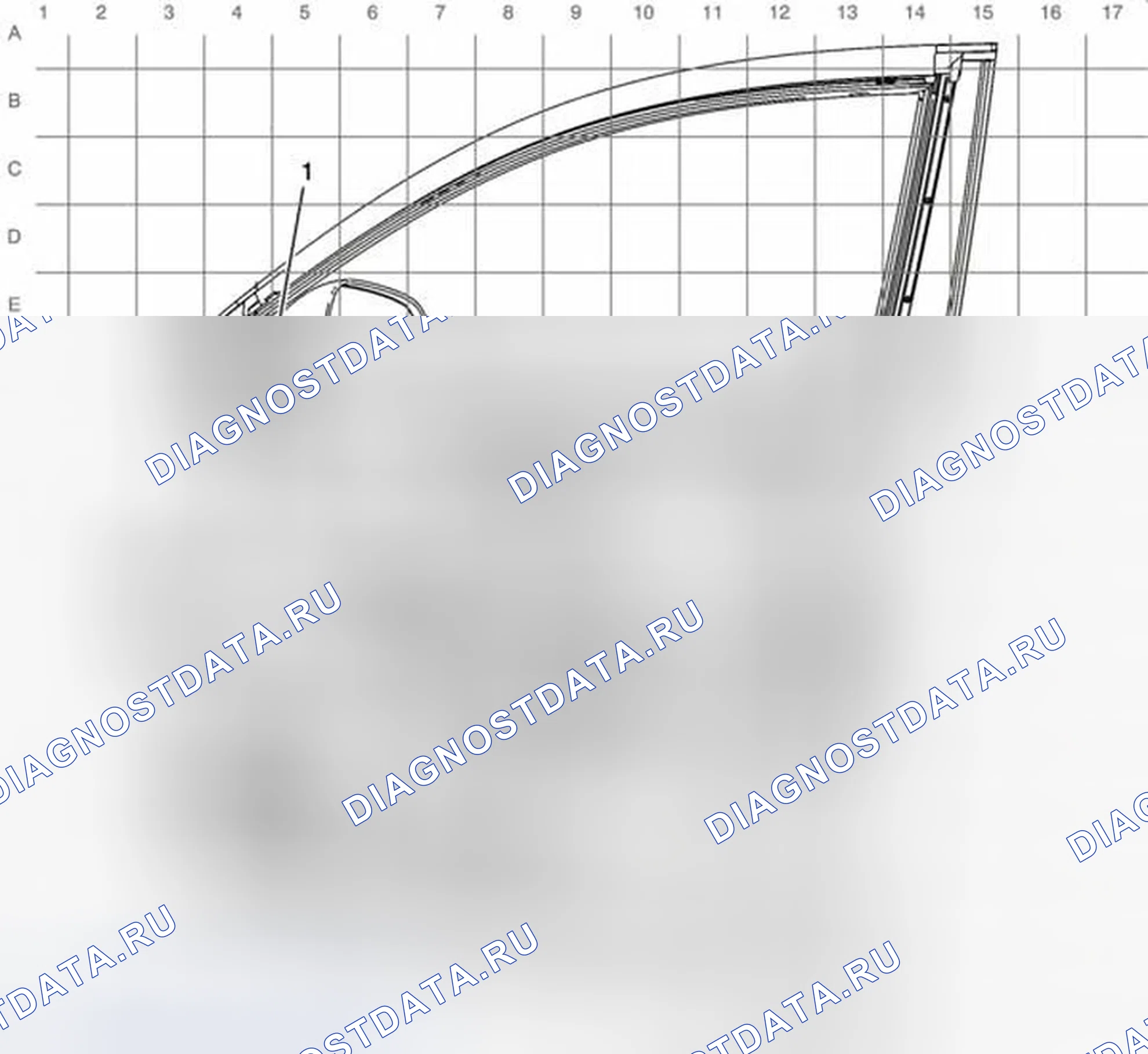 Рис. 26: Прокладка подвесной системы пассажирской двери. Chevrolet Captiva I рестайлинг