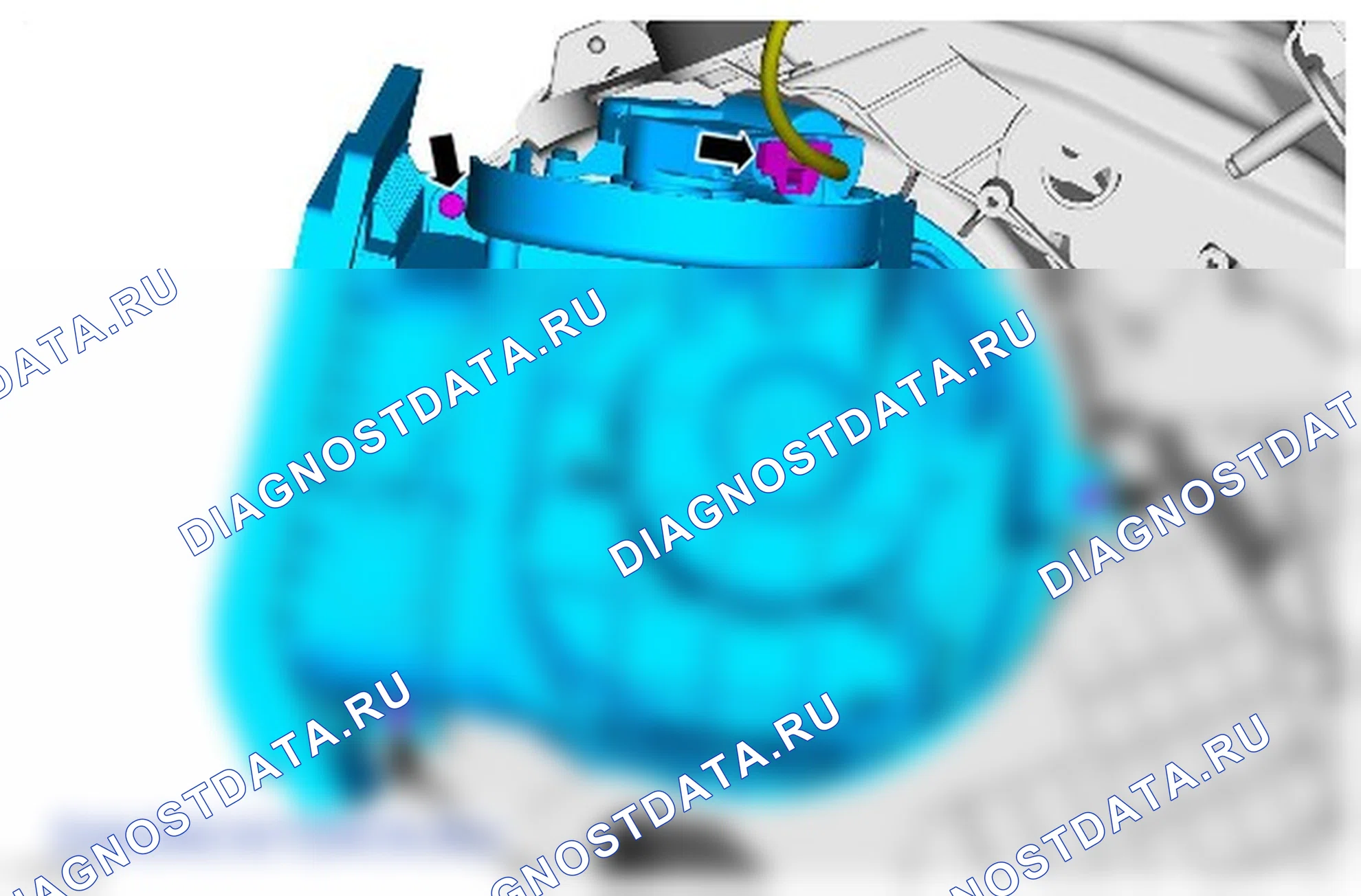 Как снять и установить привод заслонки впуска воздуха. Ford Grand C-MAX II