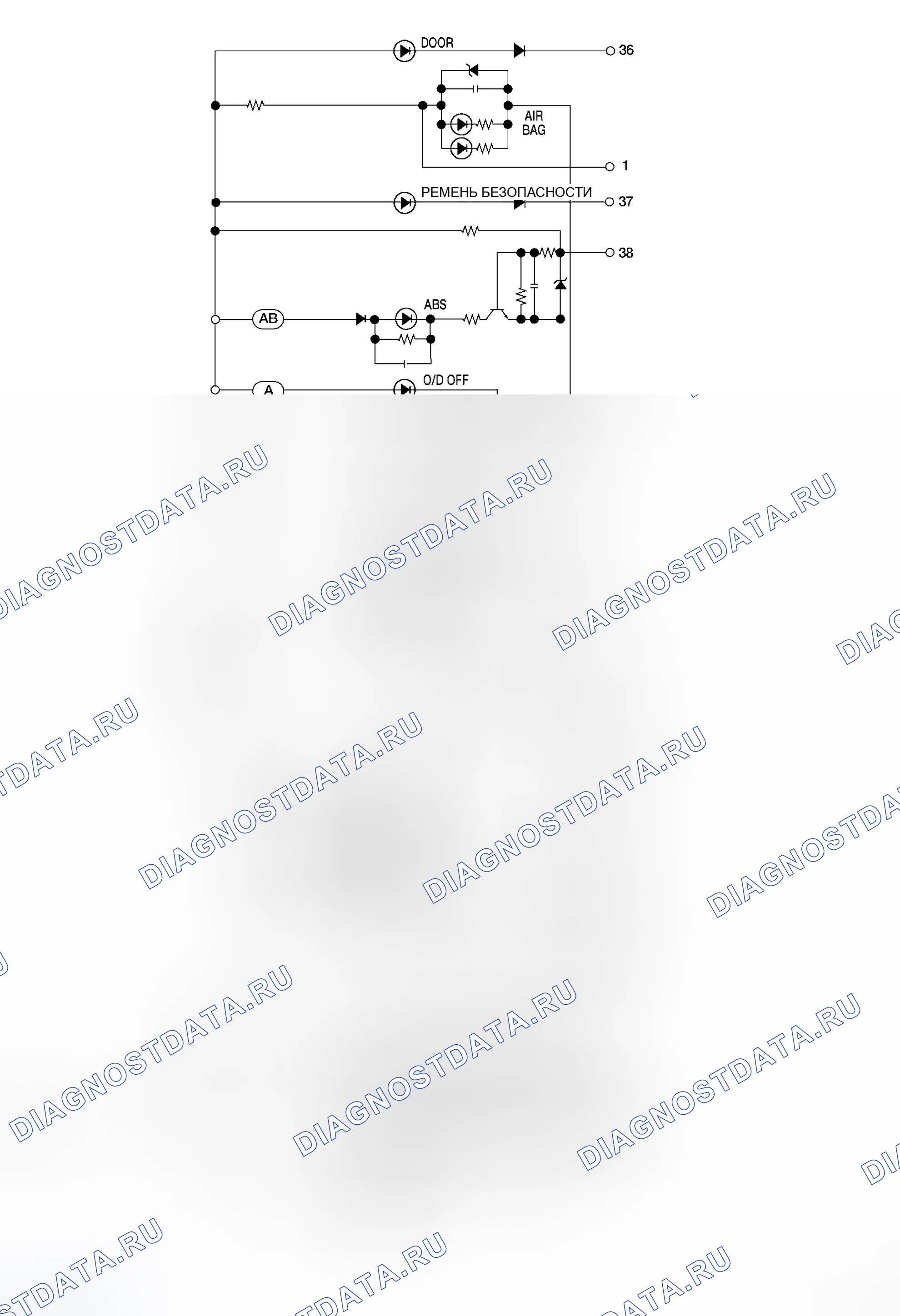 Рис. 6: С тахометром (модели QR25DE). Honda Stepwgn I