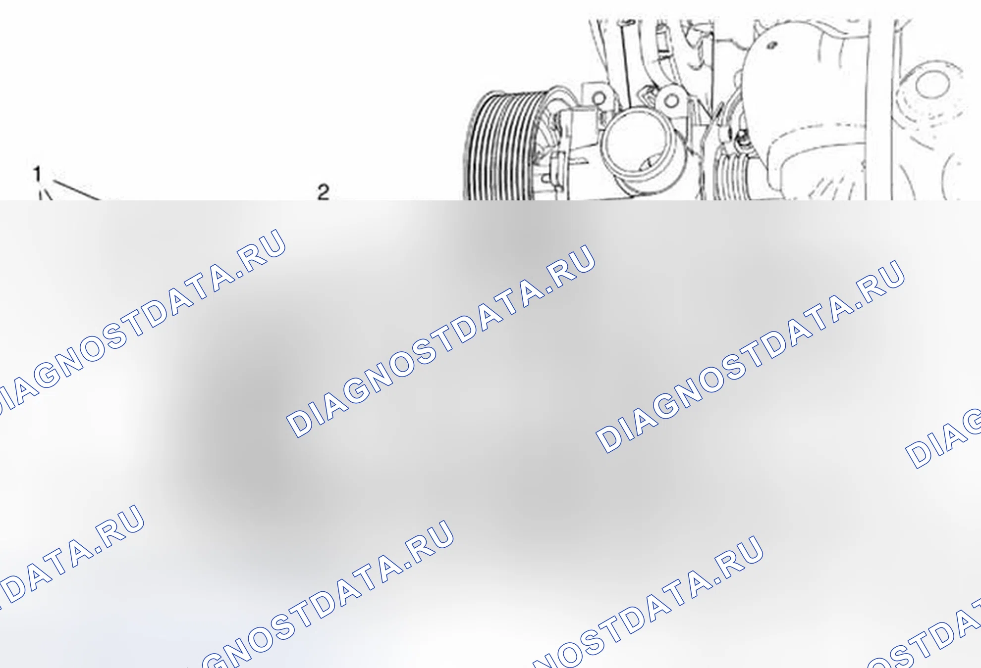 Рис. 44: Замена компрессора кондиционирования воздуха (1.8L LUW и Lwe). Chevrolet Cruze I рестайлинг