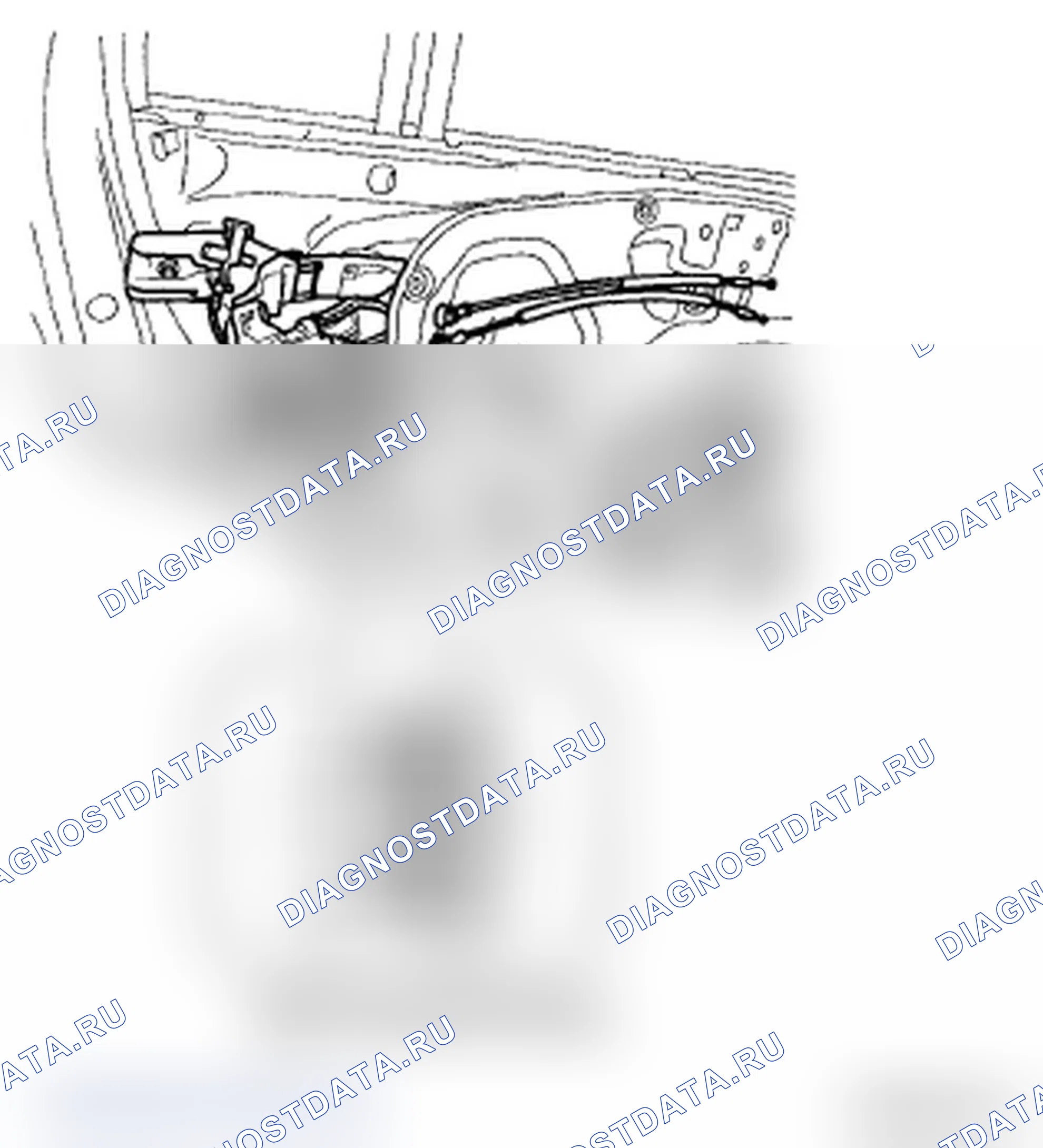 Рис. 10: ПРИВОД ЗАМКА ЗАДНЕЙ ДВЕРИ. Hyundai Santa Fe II