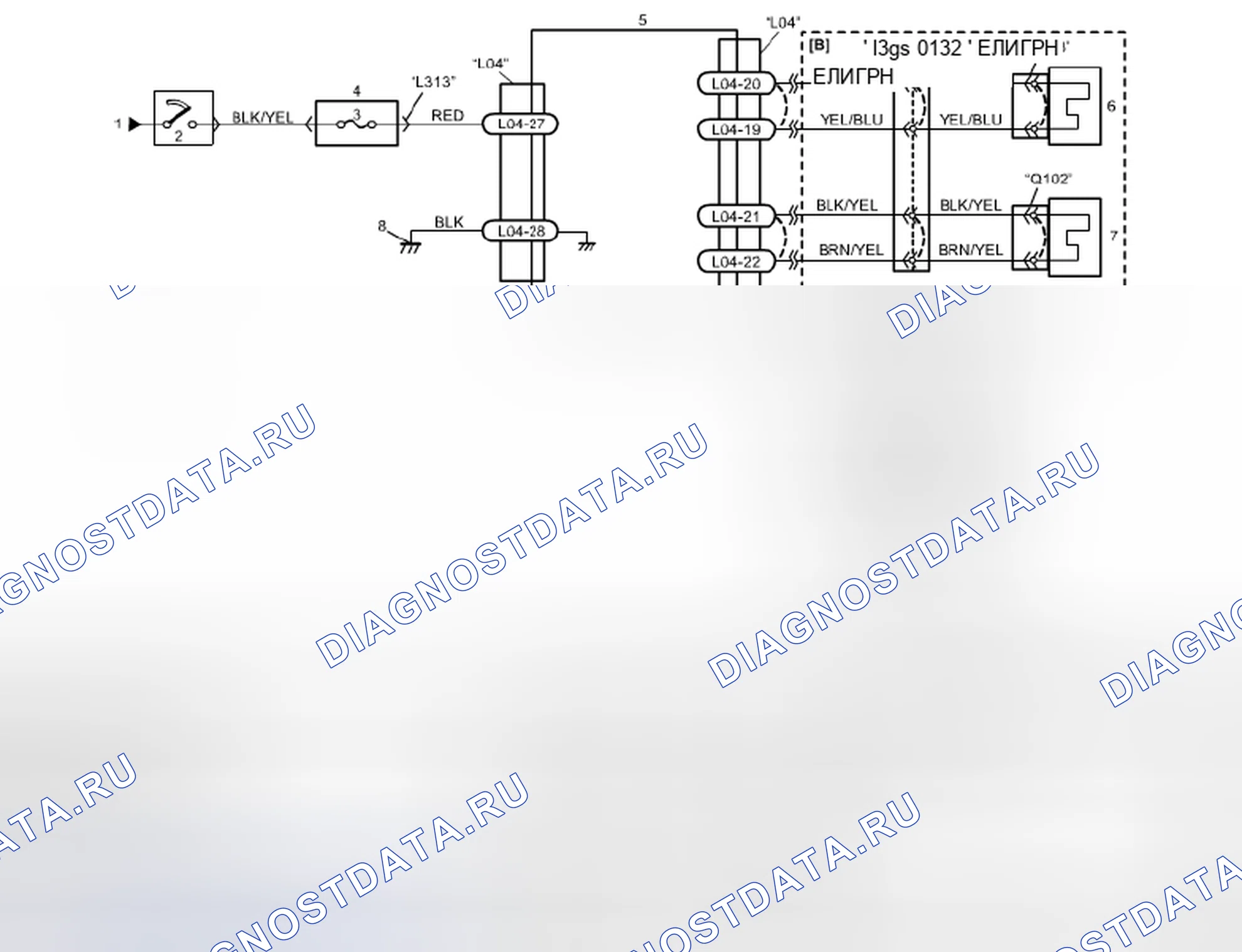 Рис. 230: электросхема. Suzuki SX4 I рестайлинг