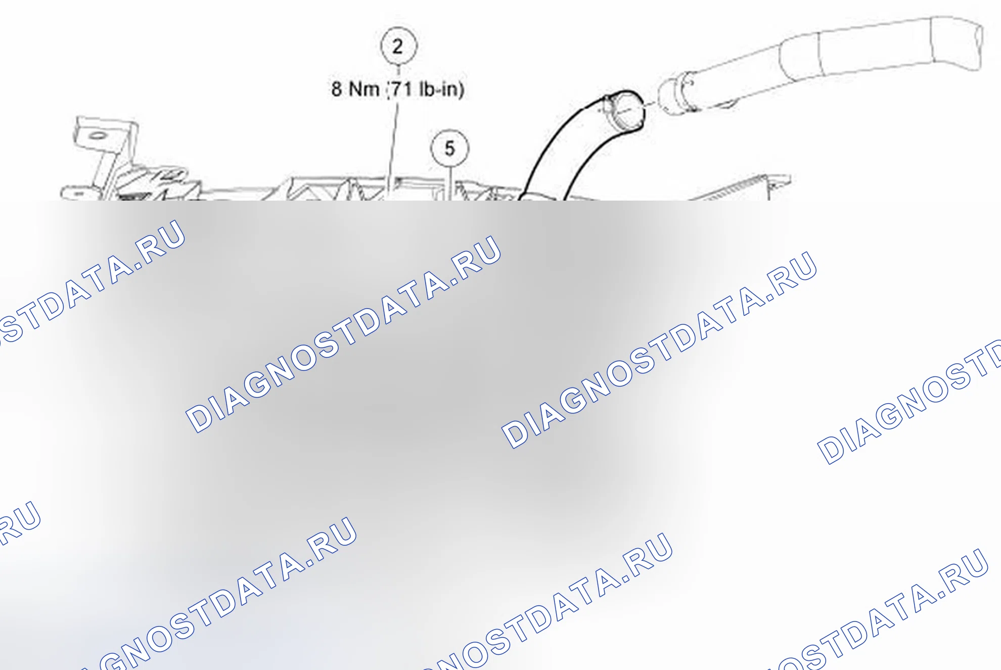 Рис. 13: Вентилятор охлаждения и кожух (Вид 1 из 3). Ford Taurus VI