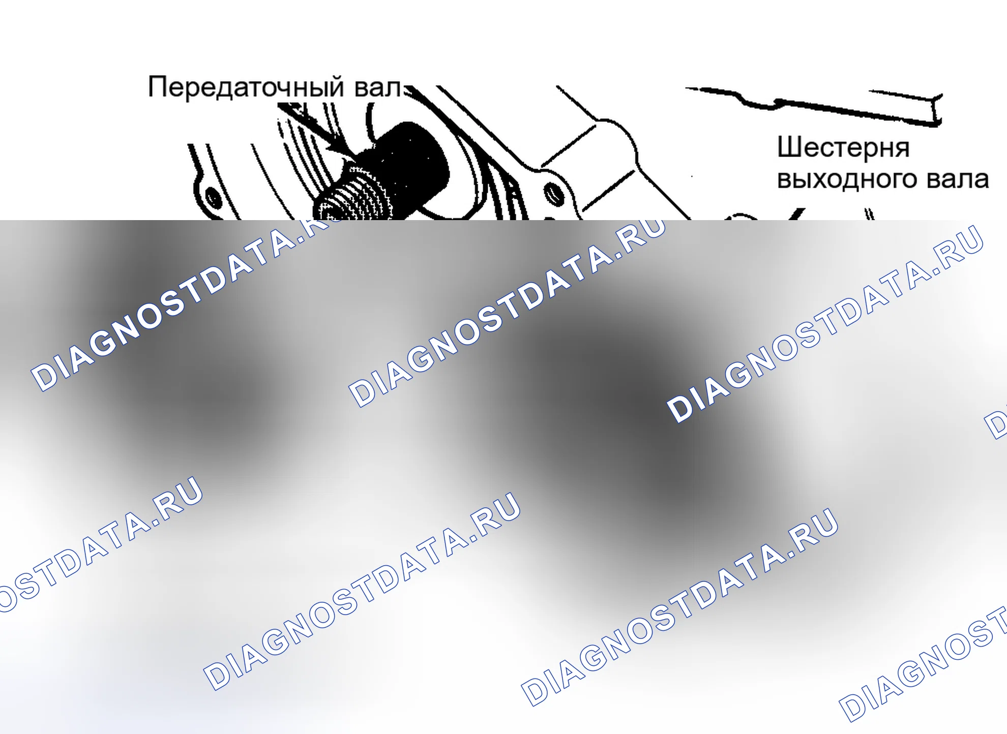 Рис. 78: ПЕРЕДАТОЧНЫЙ ВАЛ, РЕГУЛЯТОР И УЗЛЫ ПАРКОВОЧНОЙ СОБАЧКИ. Plymouth Acclaim I