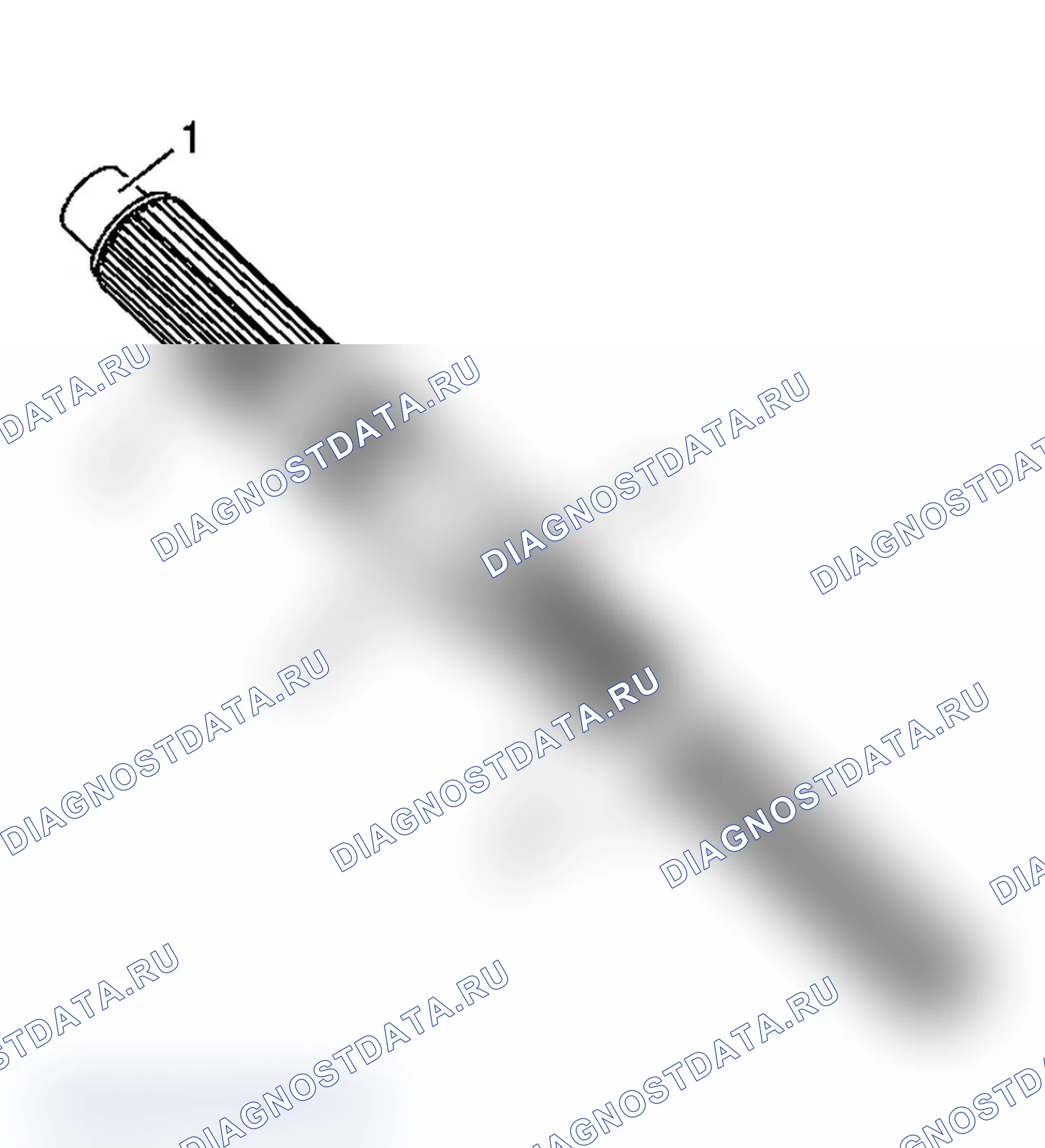 Рис. 337: Задний выходной вал. Chevrolet Silverado 1500 