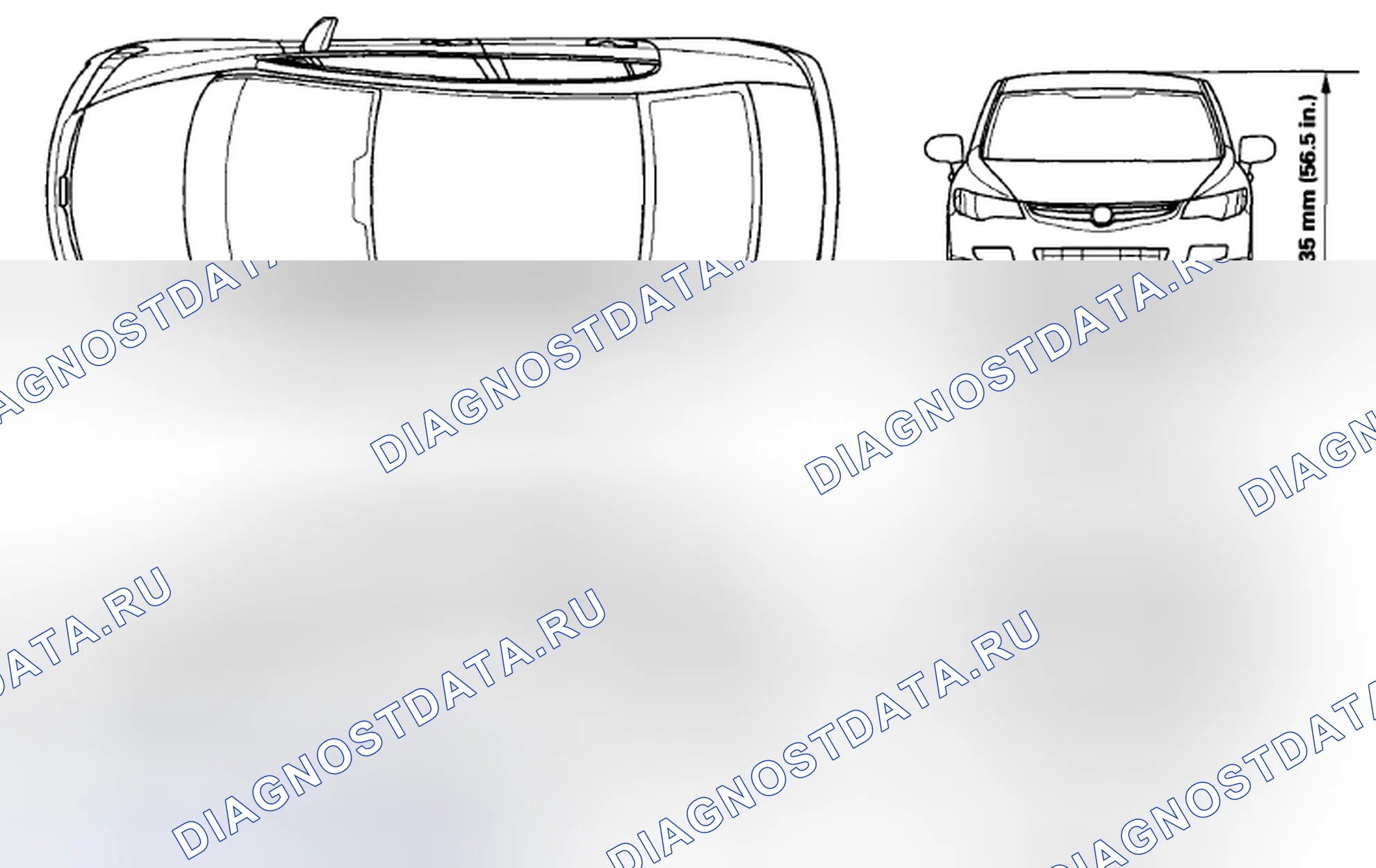 Рис. 1: Определение характеристик кузова. Acura CSX I