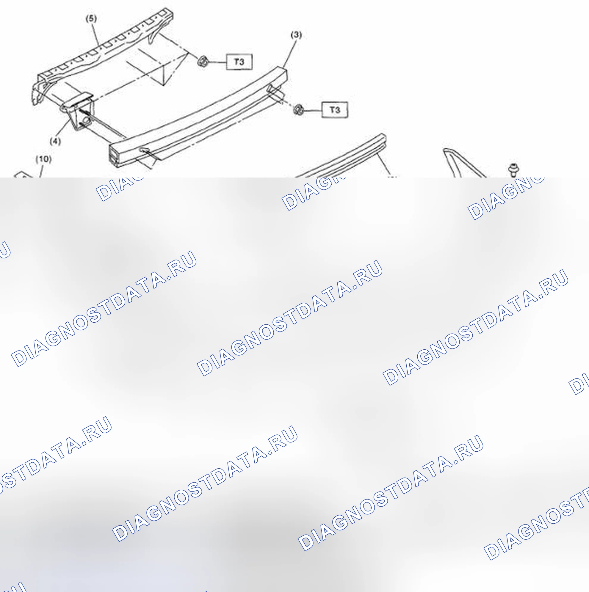 Рис. 21: ЗАДНИЙ БАМПЕР (МОДЕЛЬ СЕДАНА). Subaru Legacy BL/BP рестайлинг
