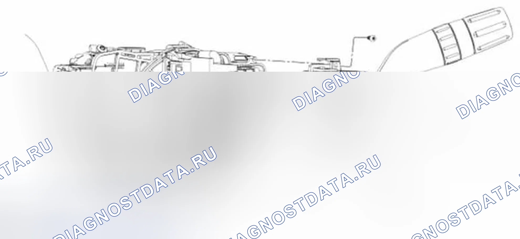 Рис. 44: Переключатель стеклоочистителя / омывателя. Ford Edge I рестайлинг