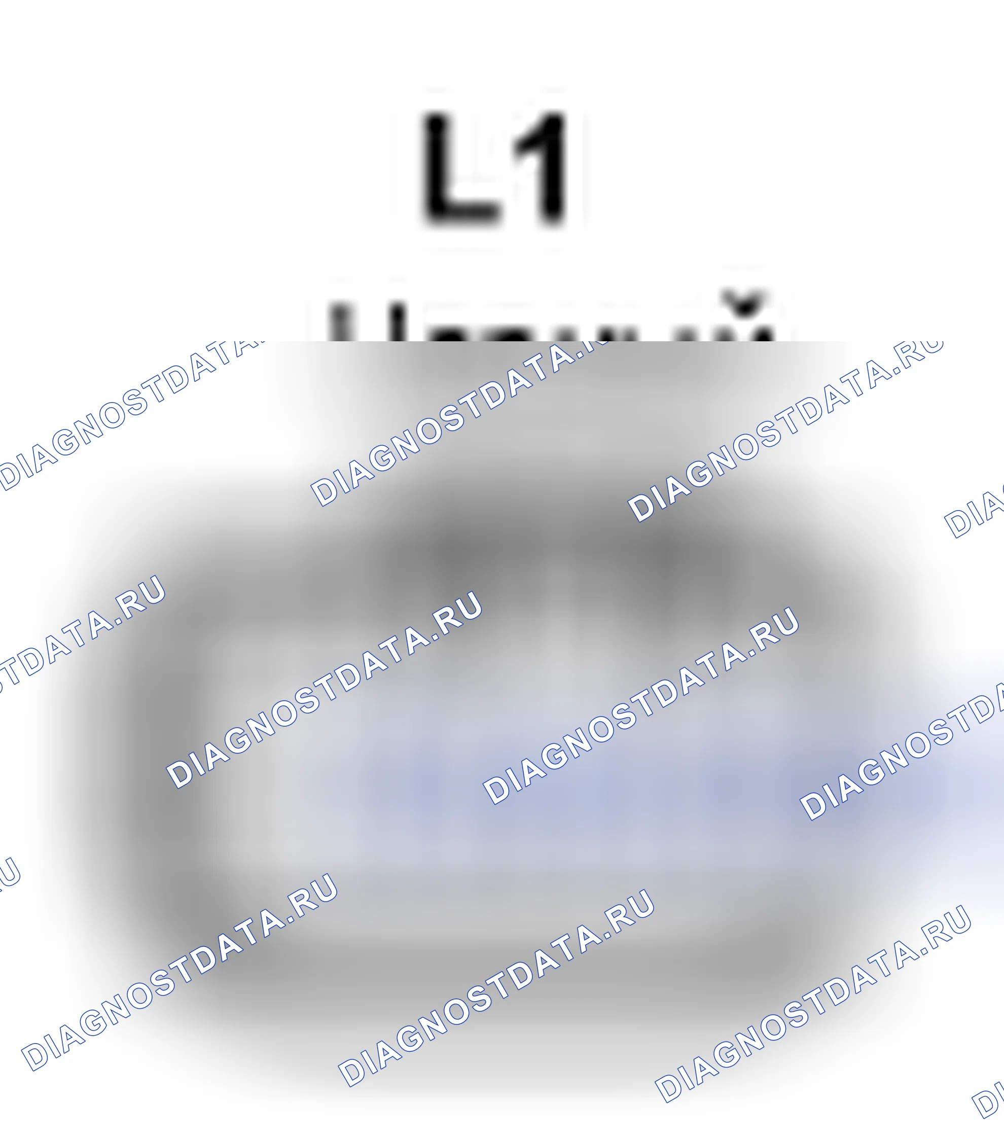 Рис. 508: Вид с торца разъема реле мигателя (L1). Lexus LS IV