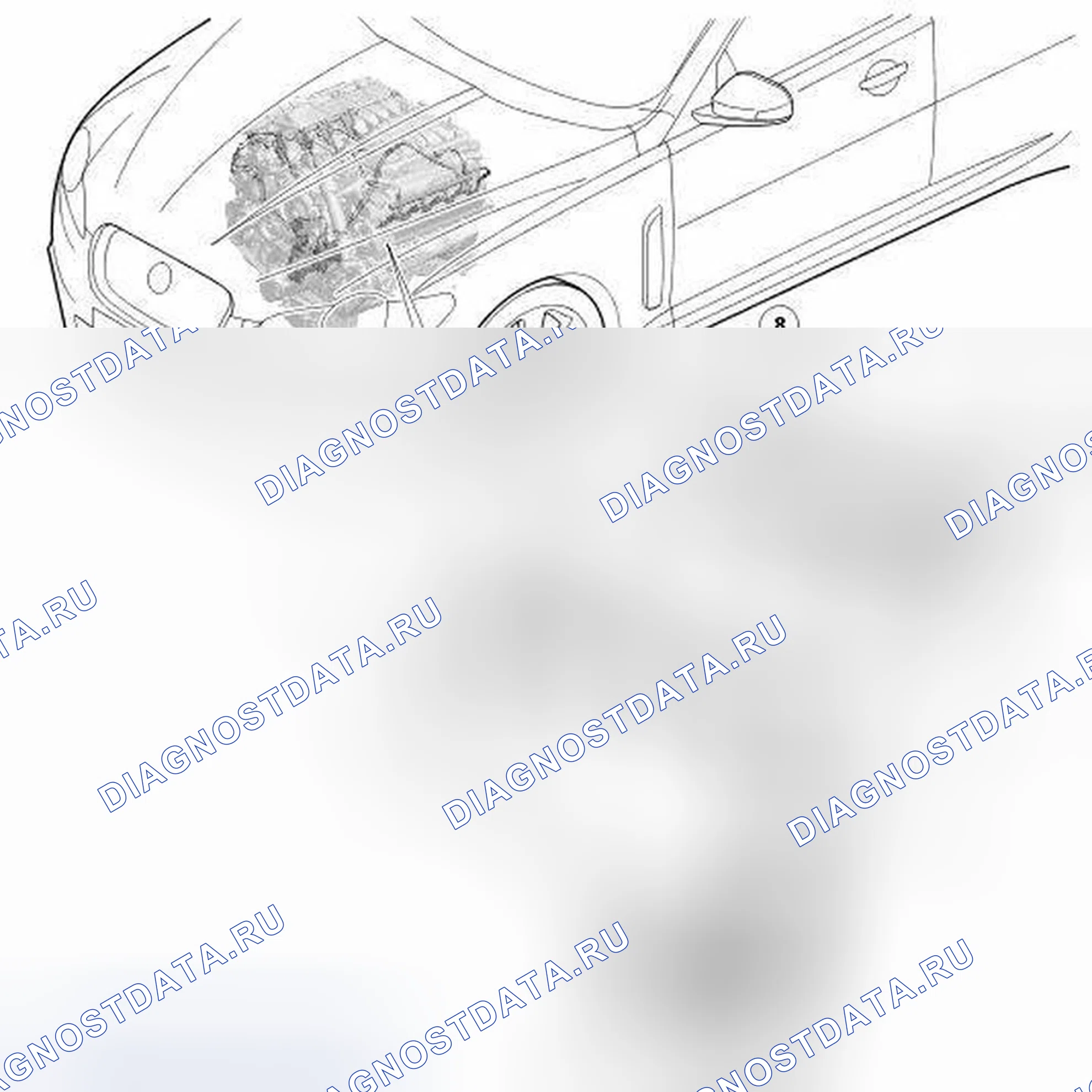 Рис. 94: РАСПОЛОЖЕНИЕ КОМПОНЕНТОВ. Jaguar XF I